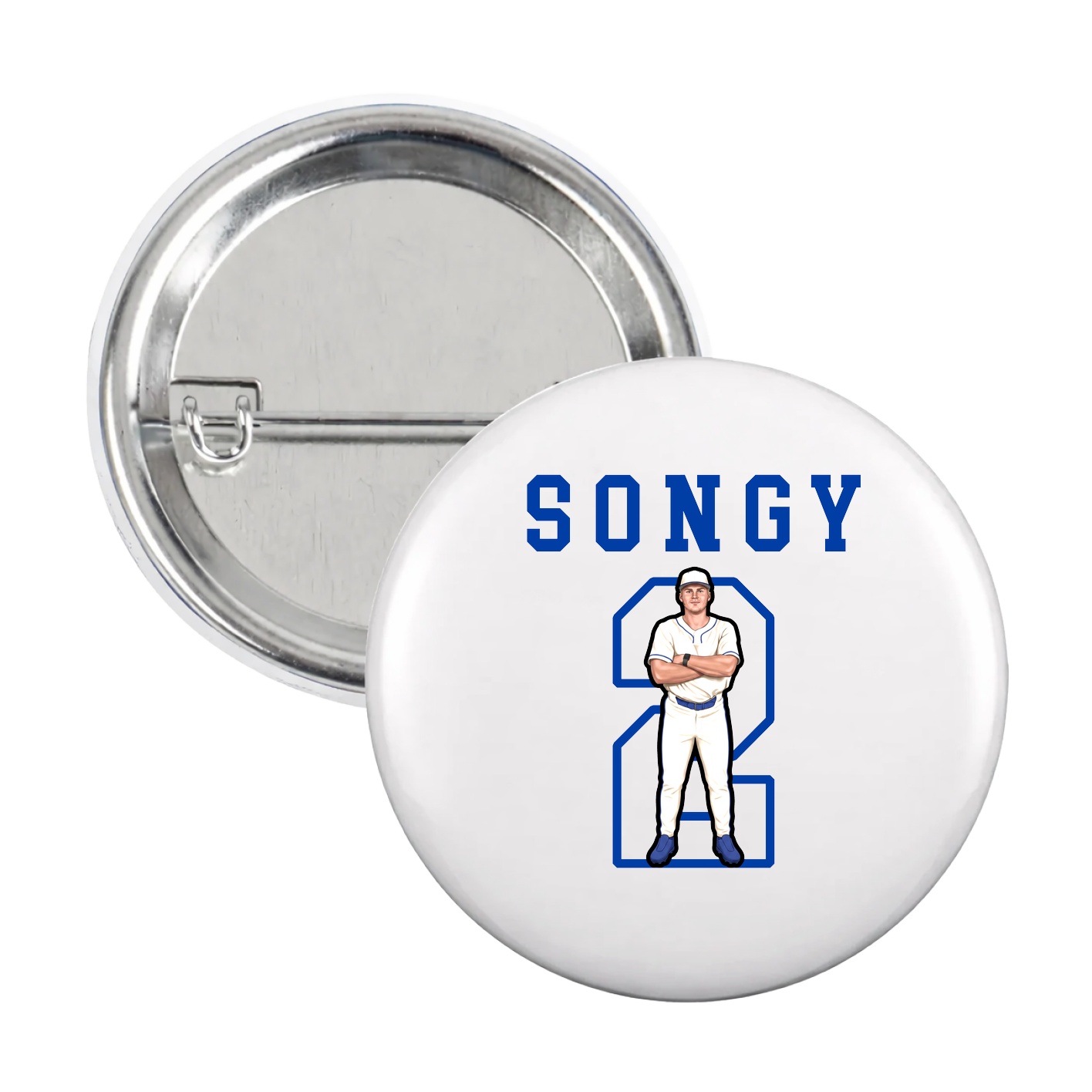 Game Day Button — Shirsey in White