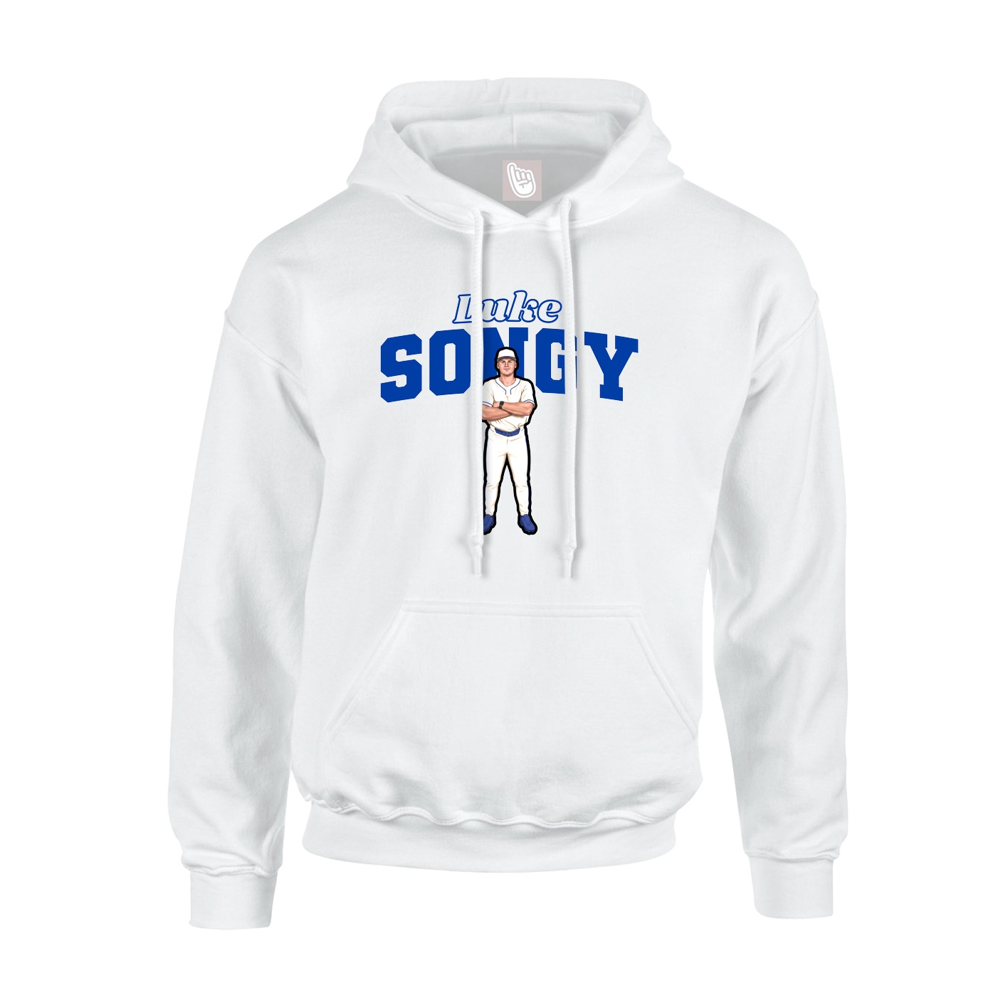 Hoodie — Name Arch in White
