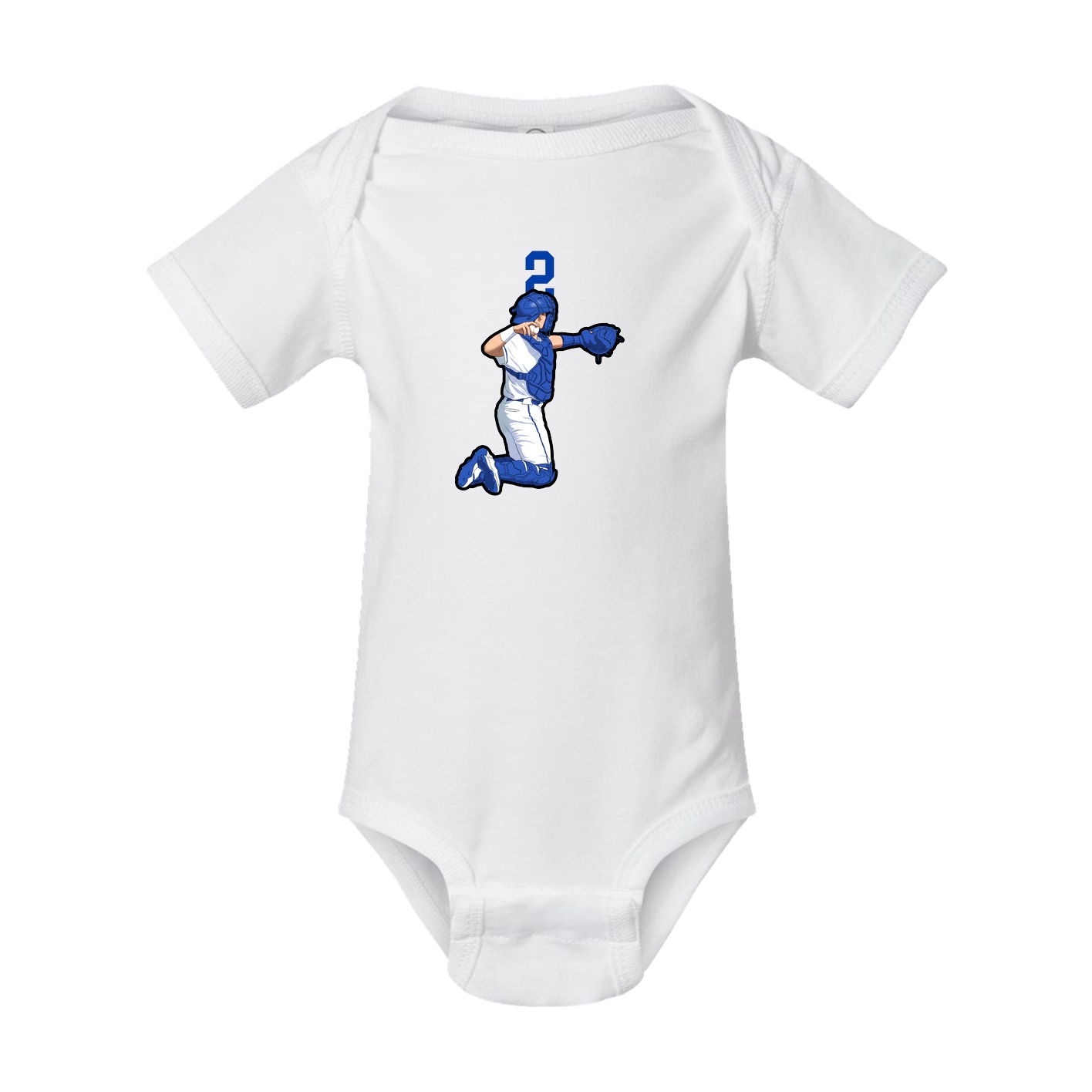Baby Onesie — Number Top in White