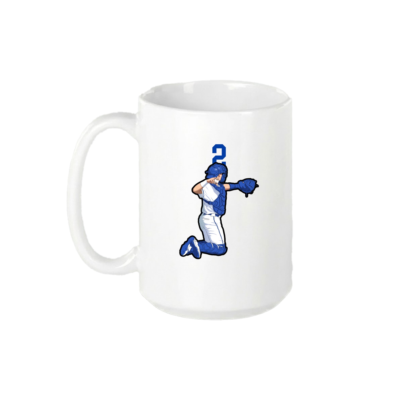 15oz Coffee Mug — Number Top in White