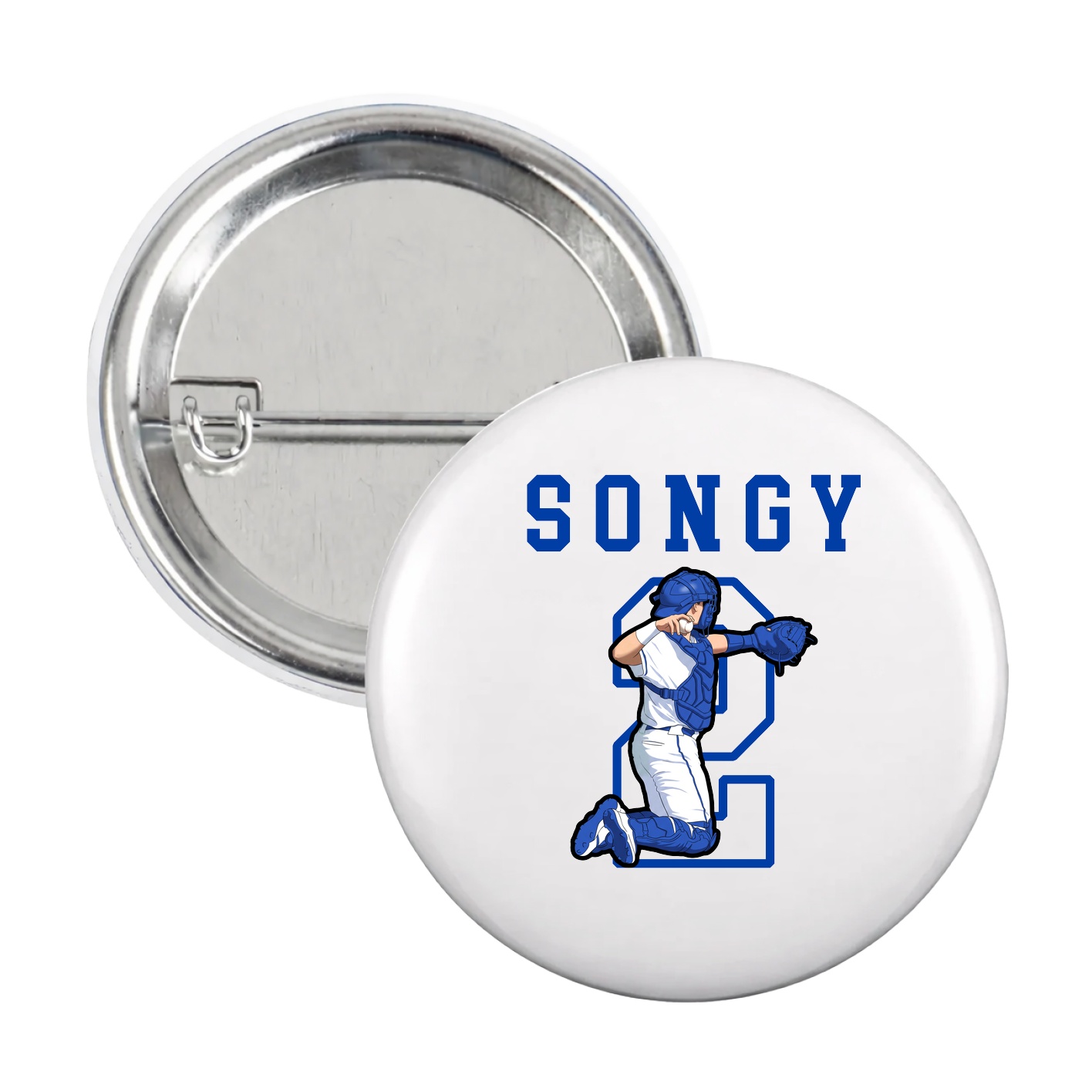 Game Day Button — Shirsey in White