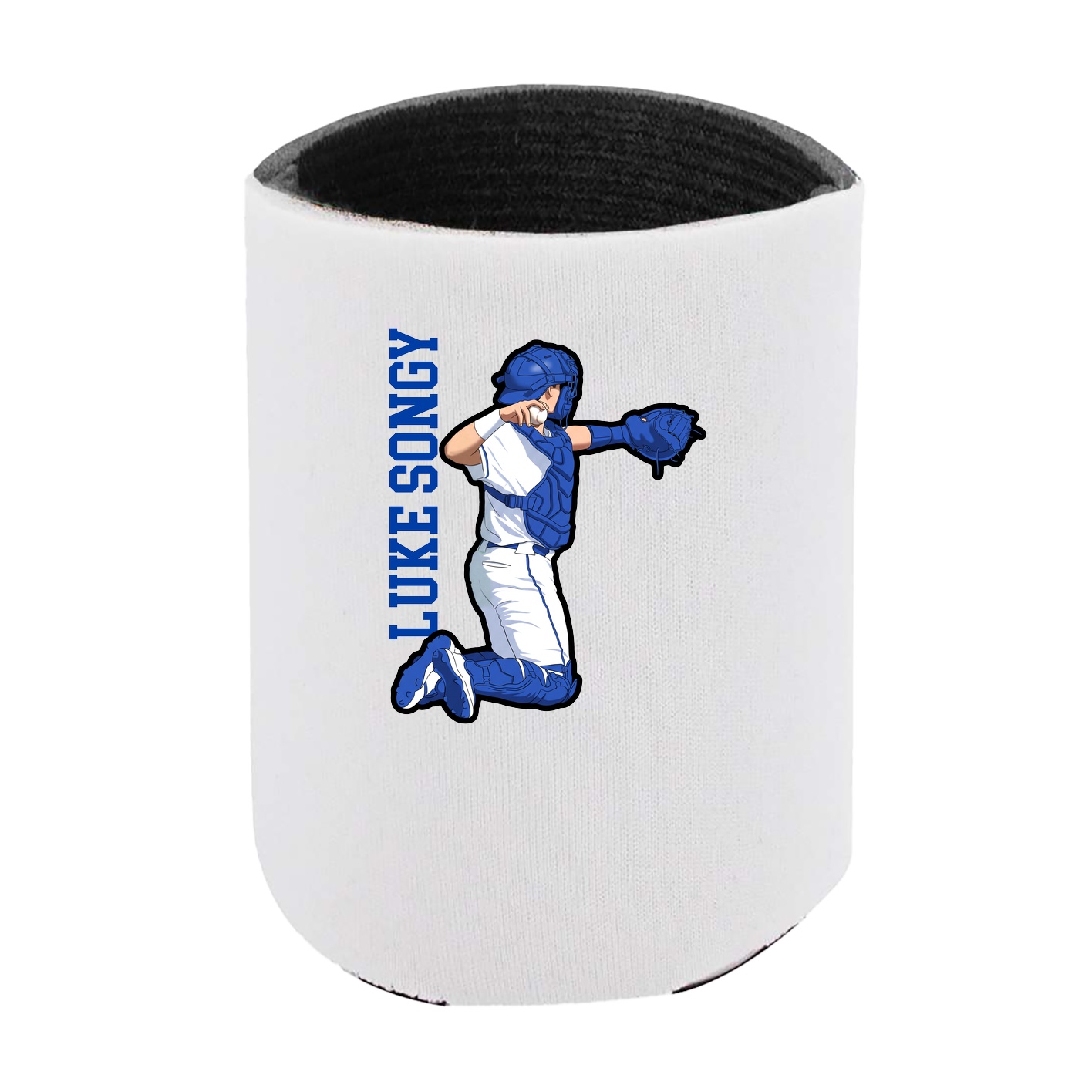 Can Holder — Name Vertical in White