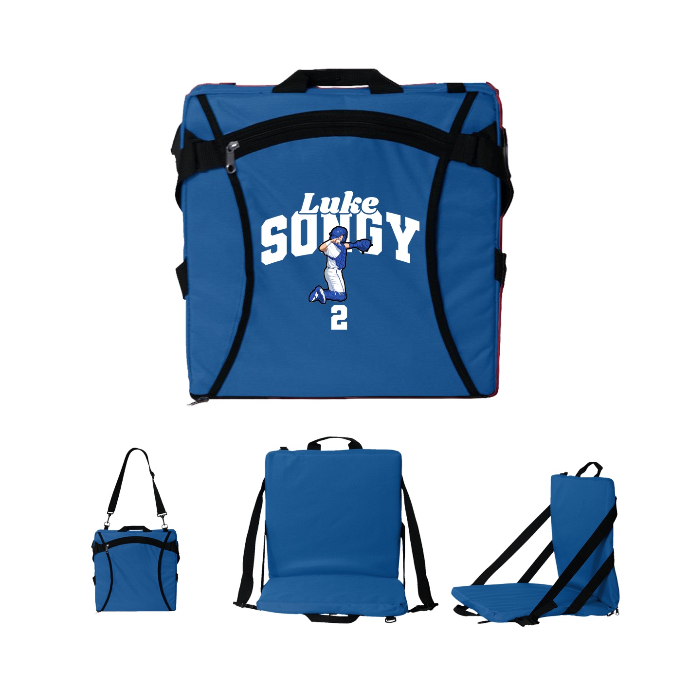 Folding Stadium Seat — Signature Arch in Royal