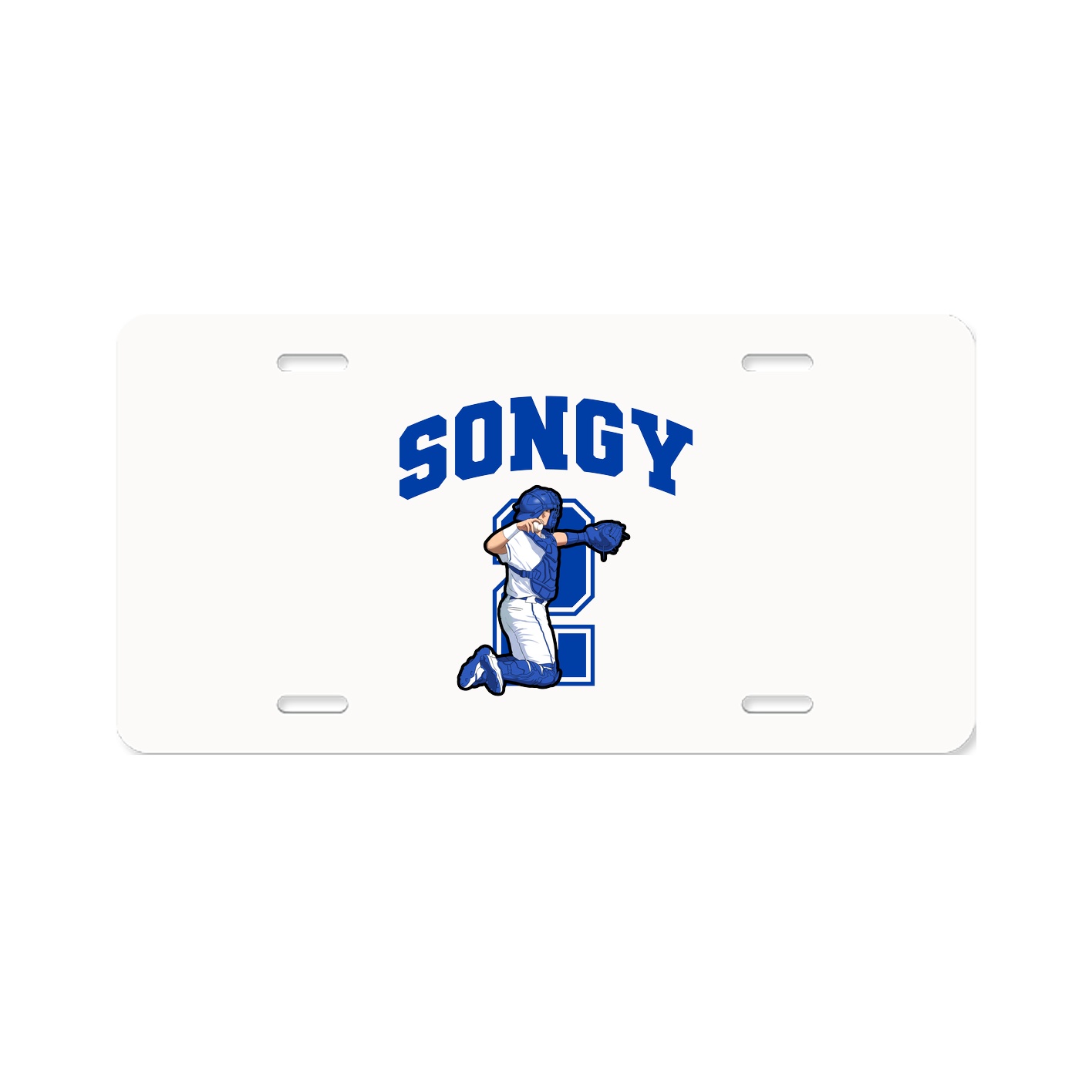 License Plate — Number in Classic