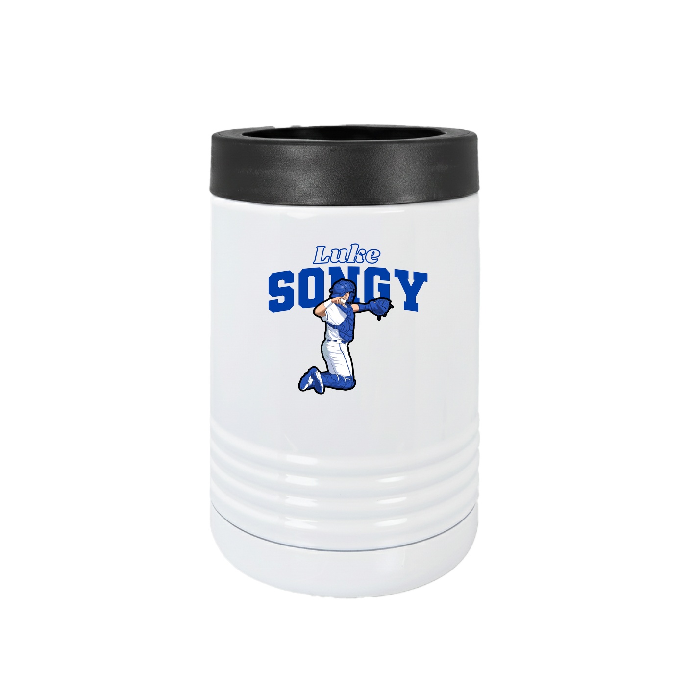 Beverage Holder — Name Arch in White