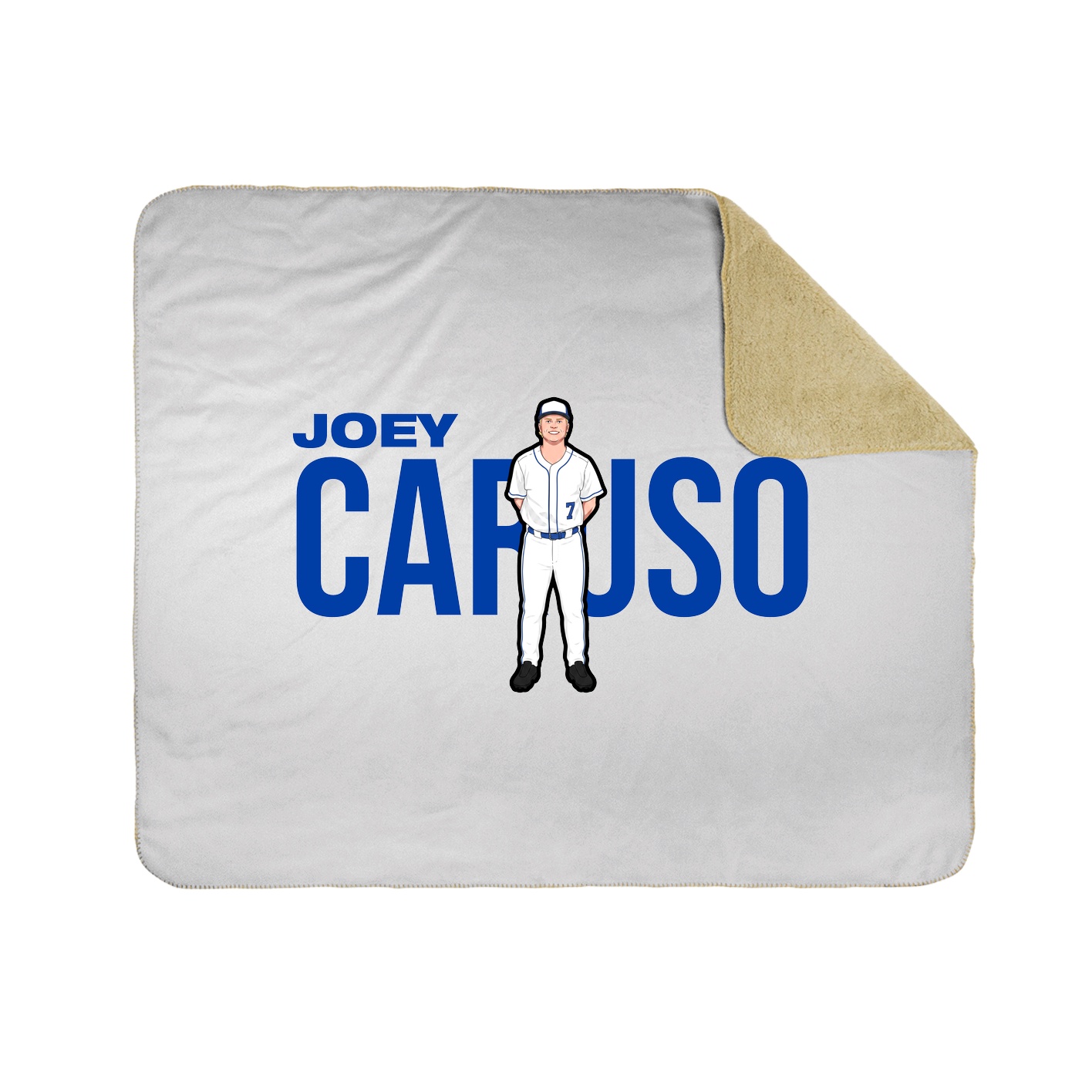 Throw Blanket — Player Name in White