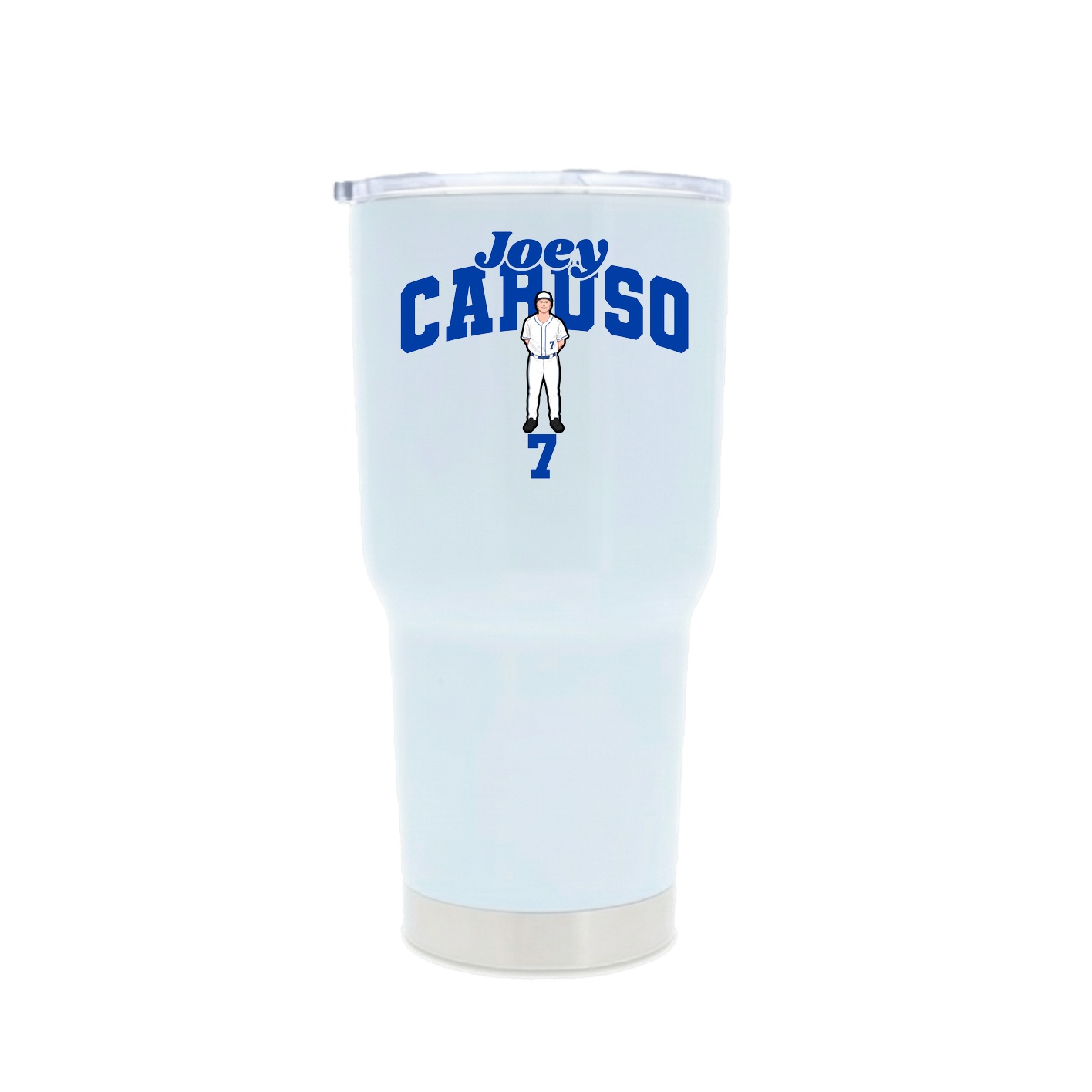 30oz Stainless Steel Tumbler — Signature Arch in White