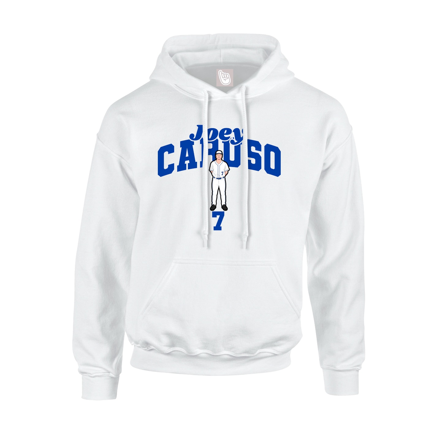 Hoodie — Signature Arch in White