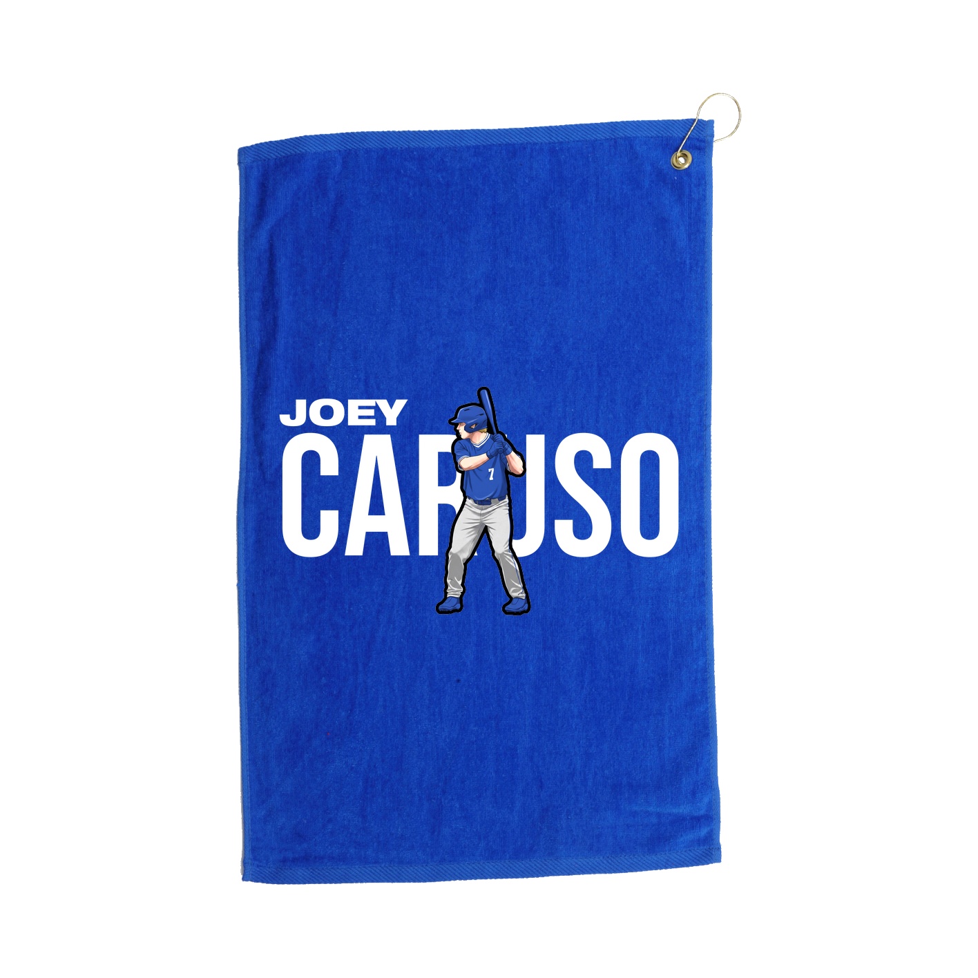 Golf Towel — Player Name in Royal