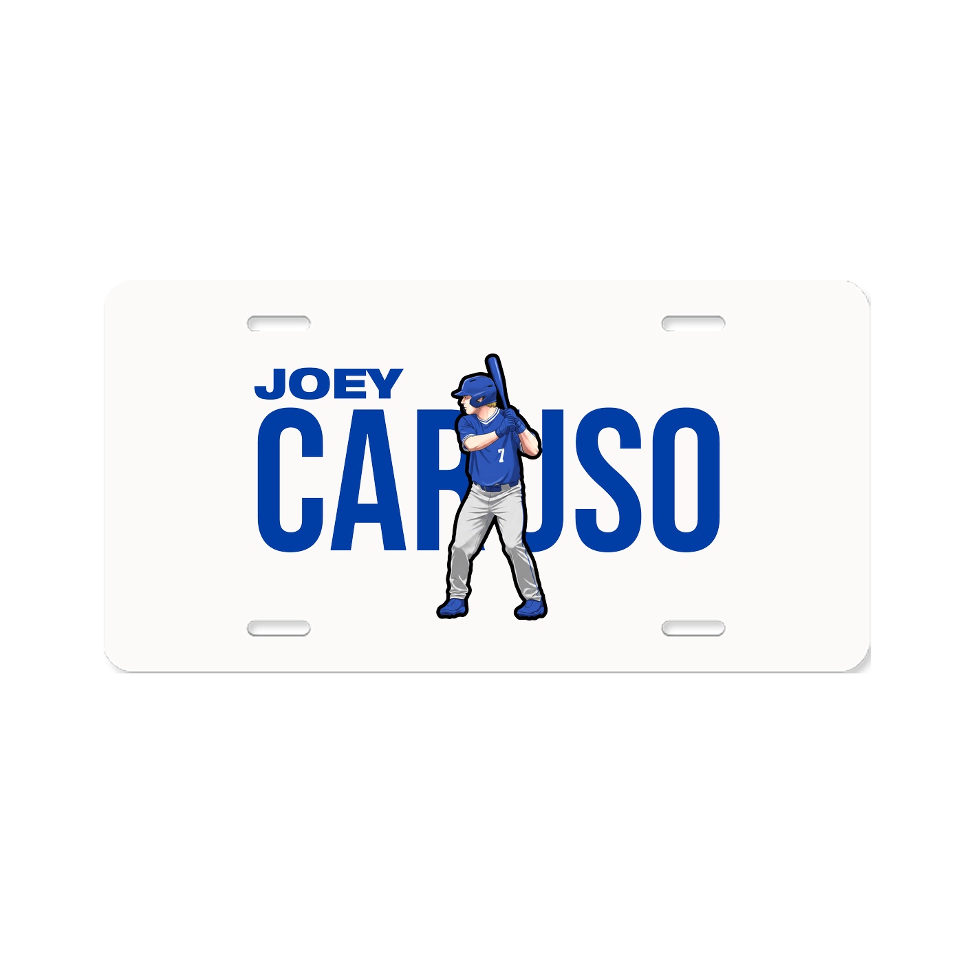 License Plate — Player Name in Classic
