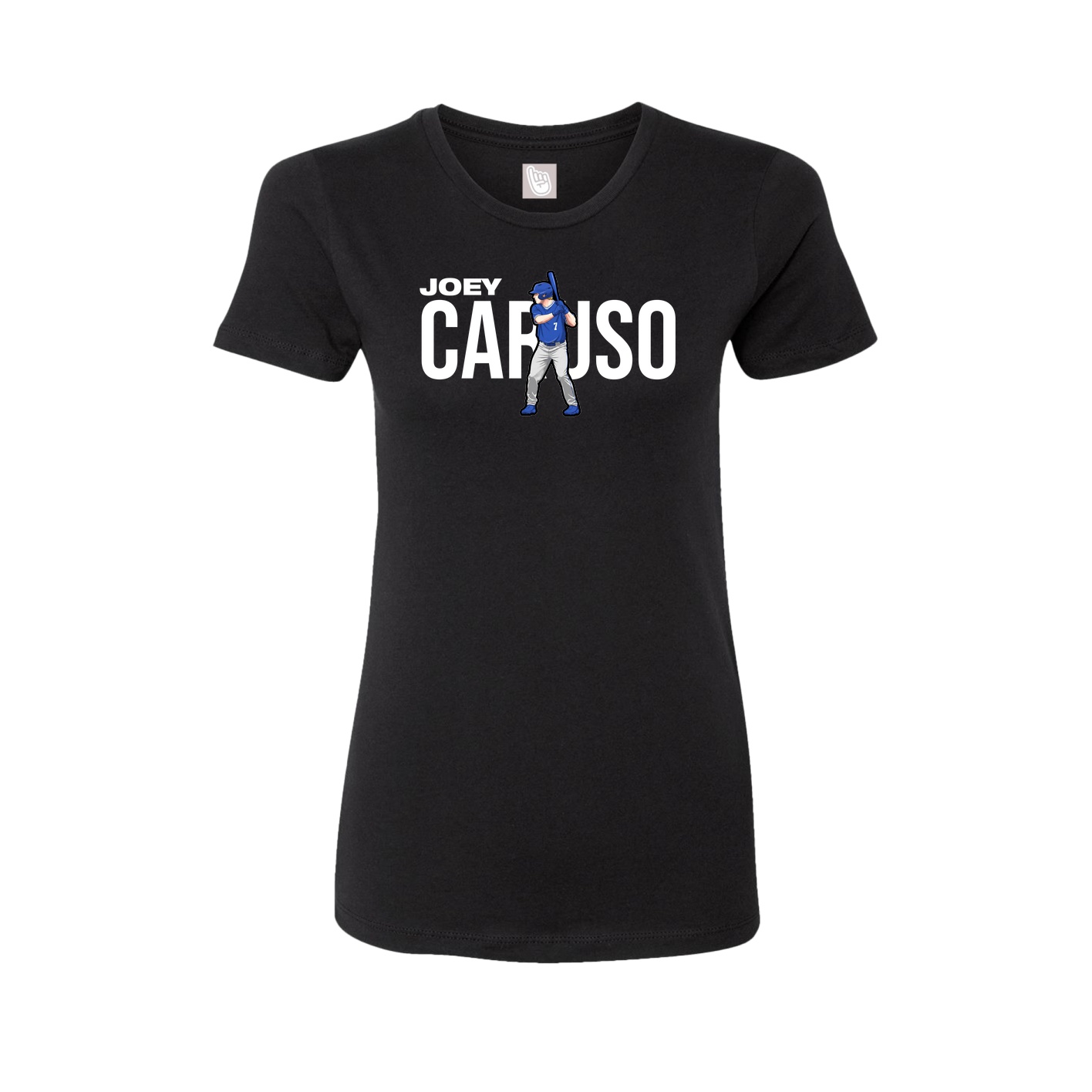Fitted Women's Tee — Player Name in Black