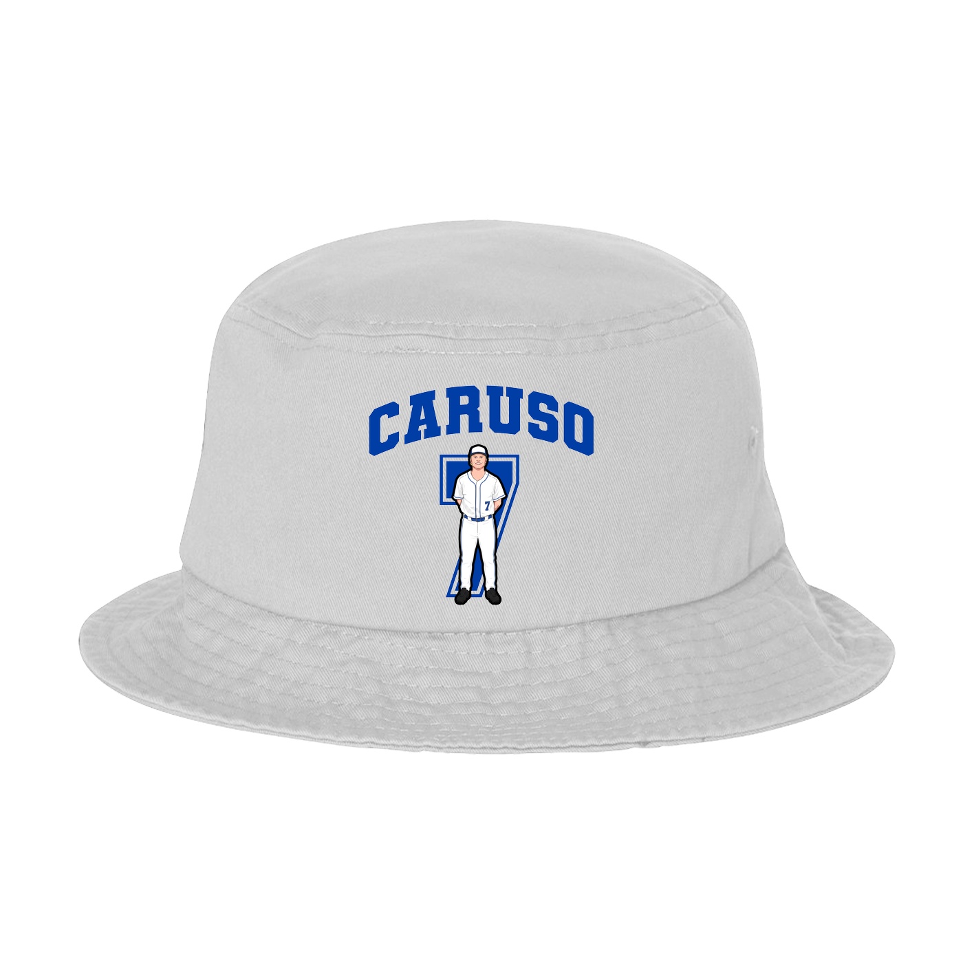 Bucket Cap — Number in White