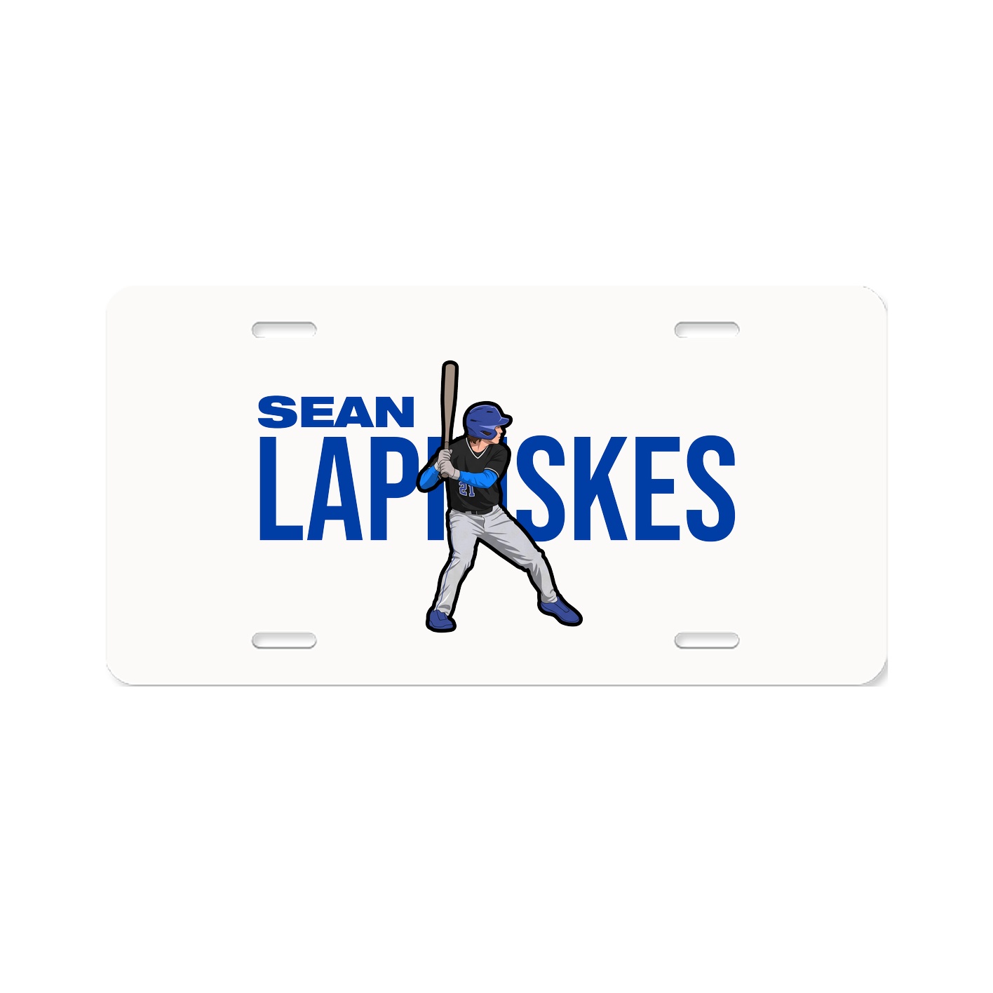 License Plate — Player Name in Classic