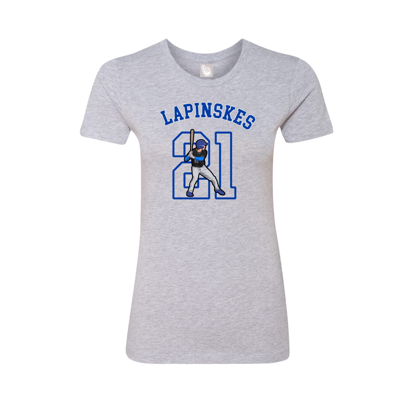 Fitted Women's Tee — Shirsey Arch in Grey