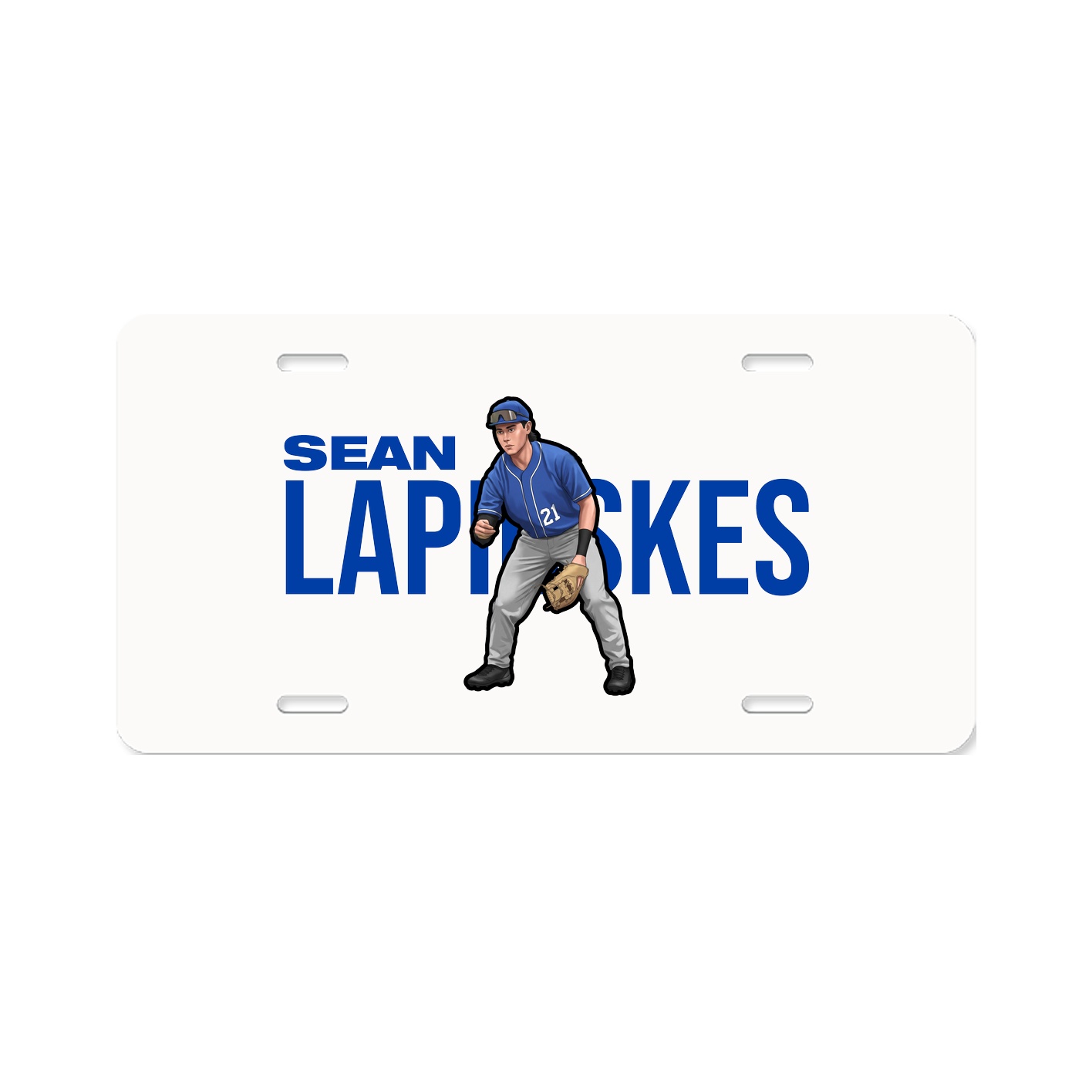License Plate — Player Name in Classic