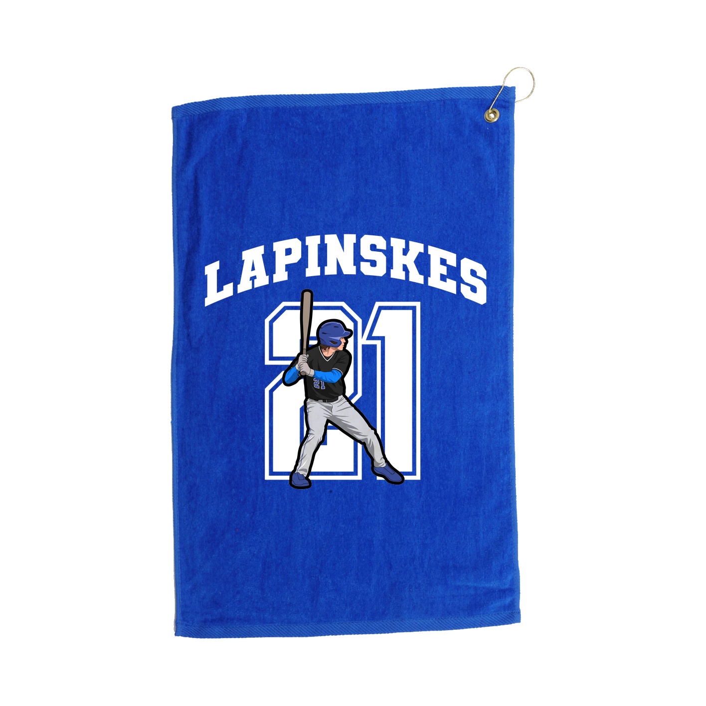 Golf Towel — Number in Royal