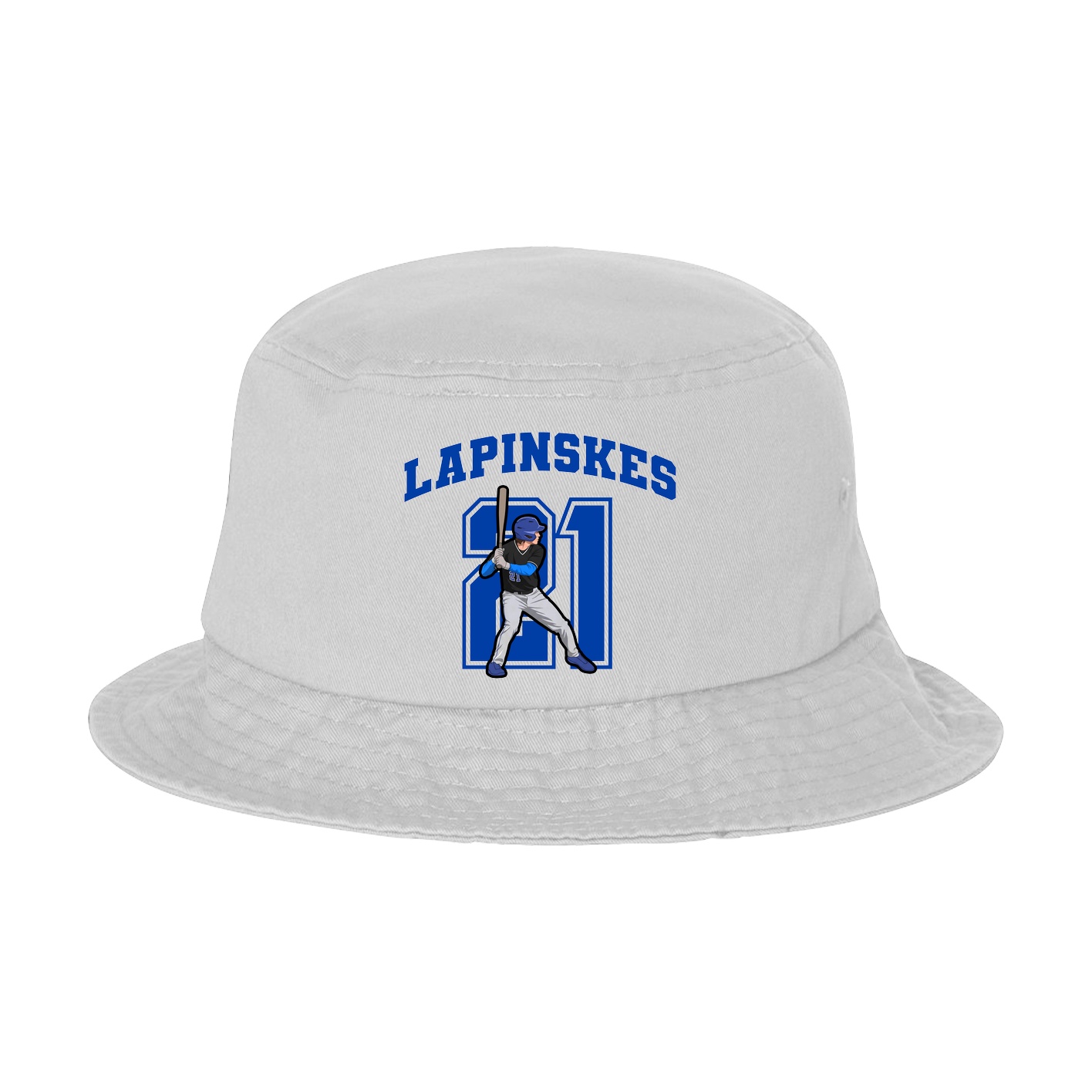 Bucket Cap — Number in White