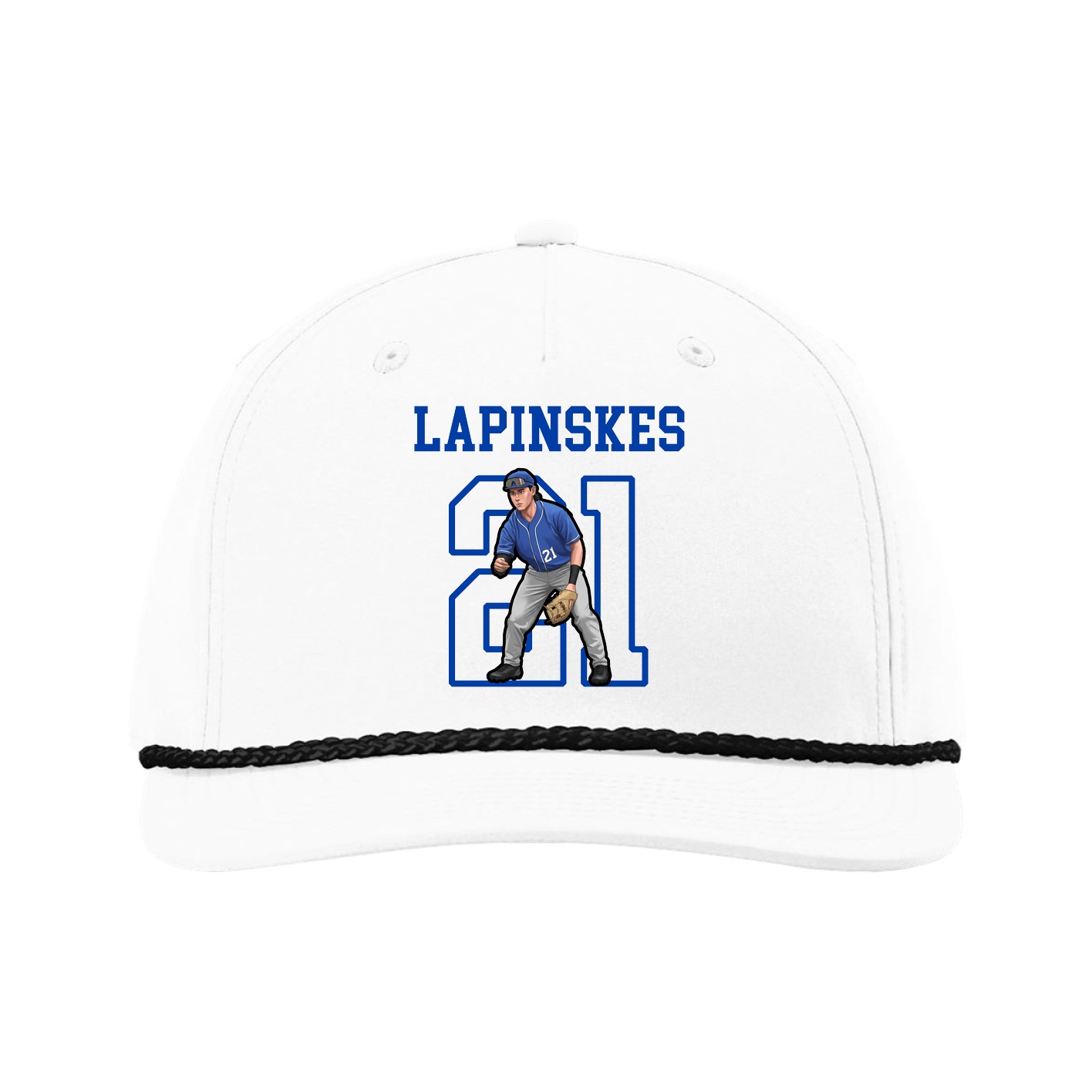 Five-Panel Classic Rope Cap — Shirsey in White