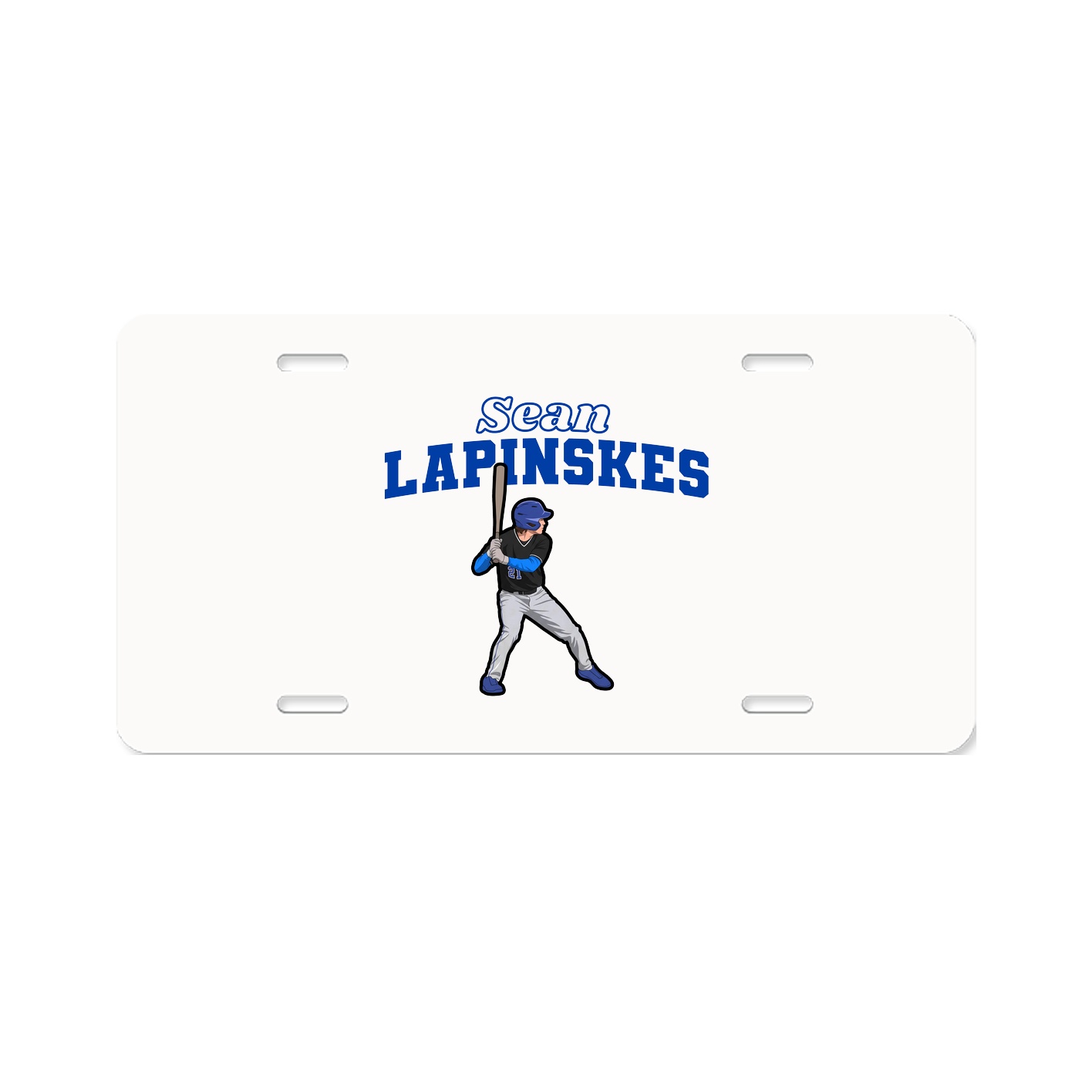 License Plate — Name Arch in Classic