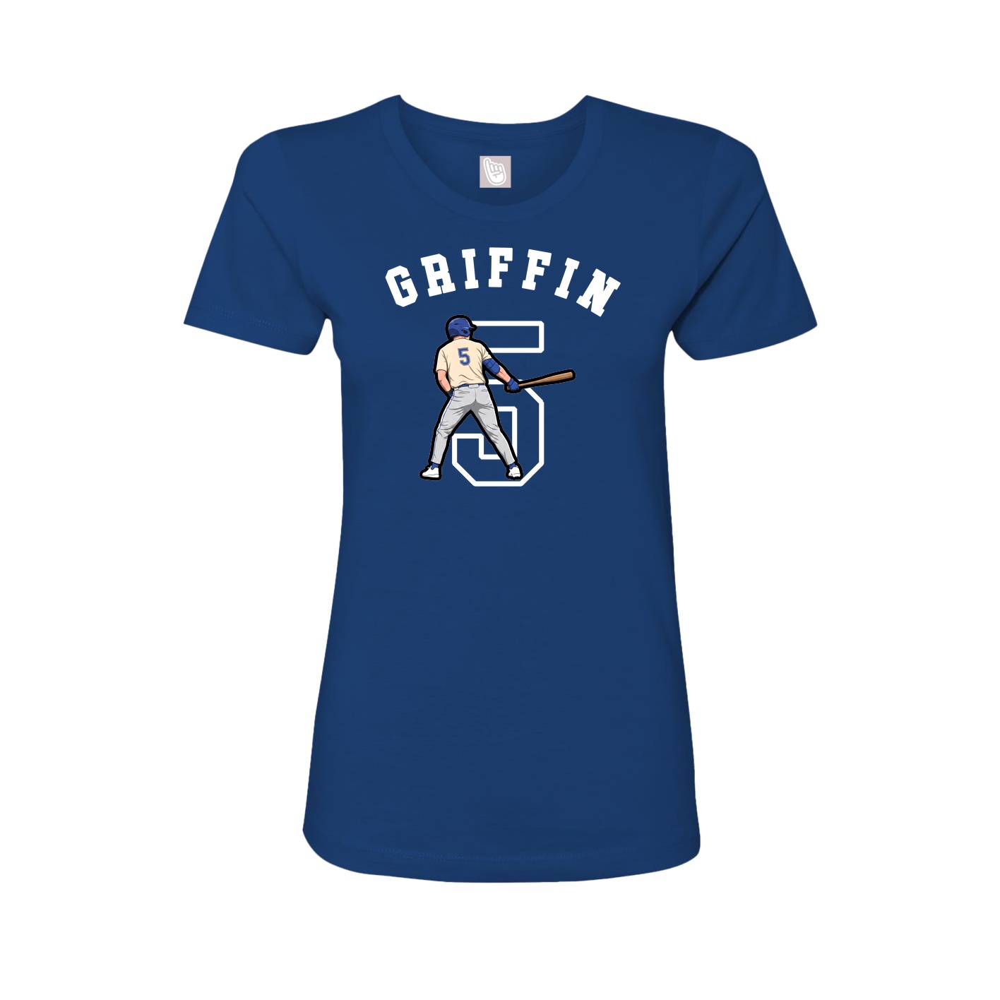 Fitted Women's Tee — Shirsey Arch in Royal
