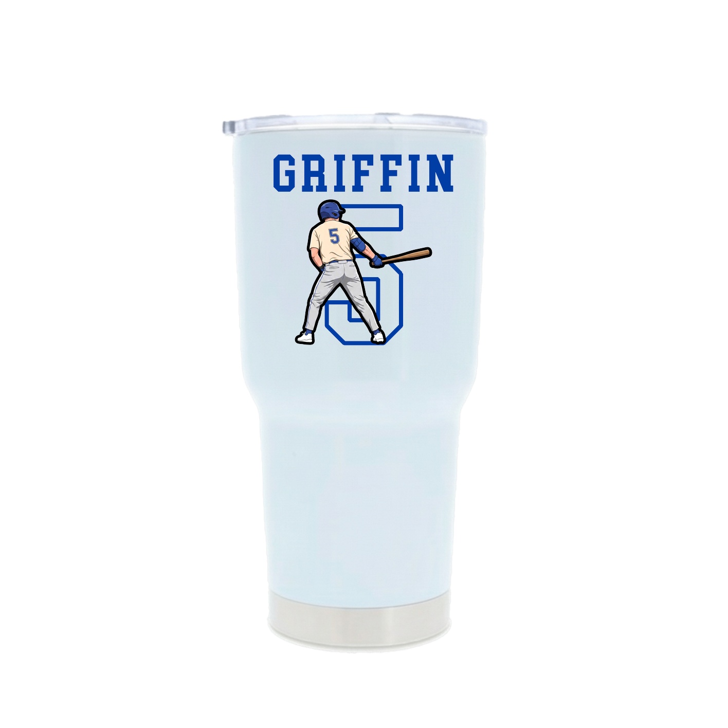 30oz Stainless Steel Tumbler — Shirsey in White