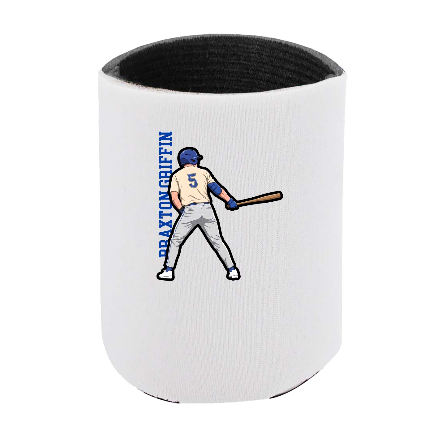 Can Holder — Name Vertical in White