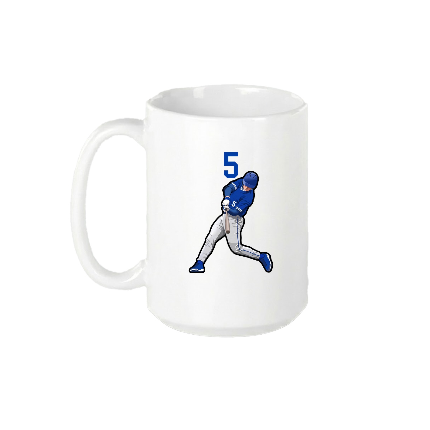 15oz Coffee Mug — Number Top in White