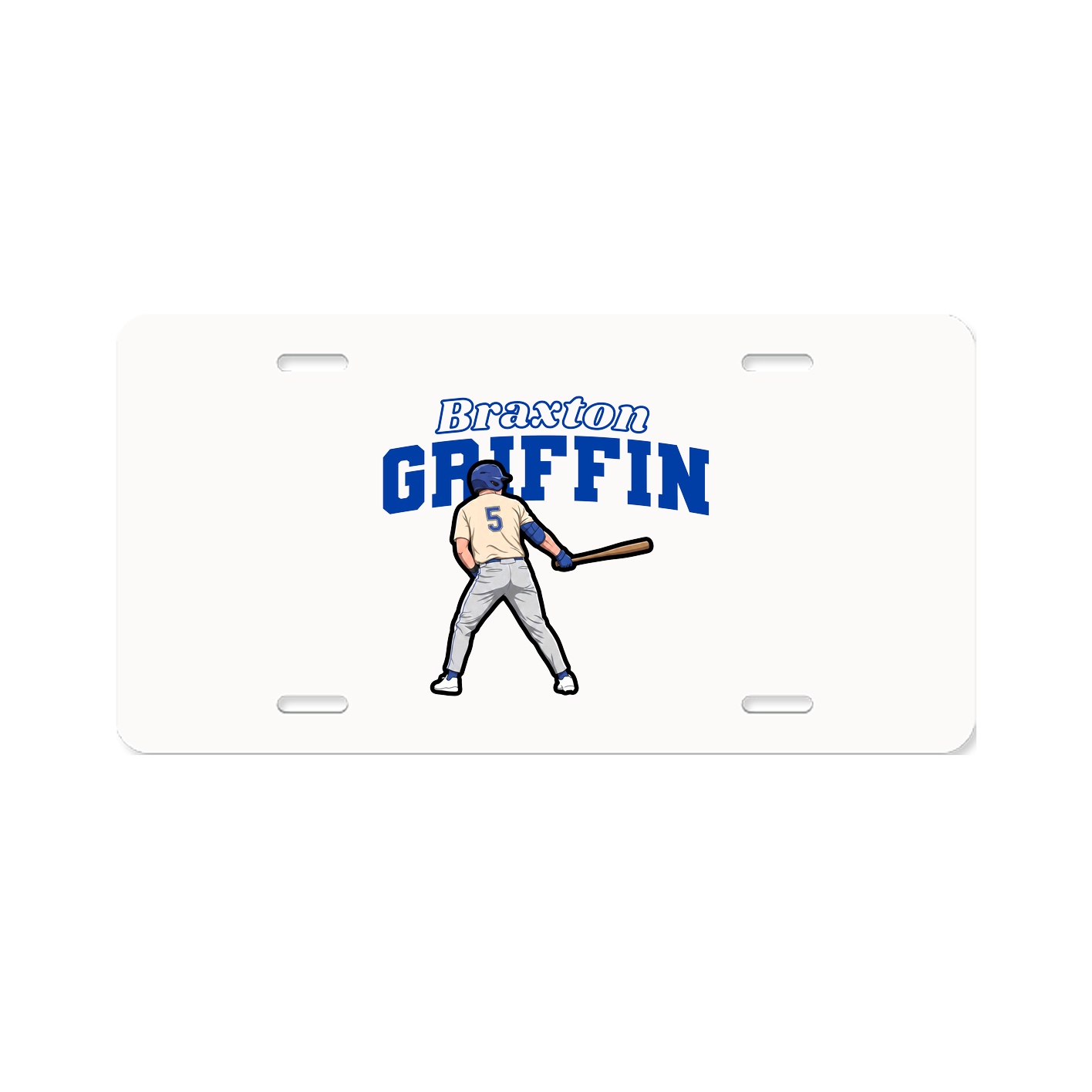 License Plate — Name Arch in Classic