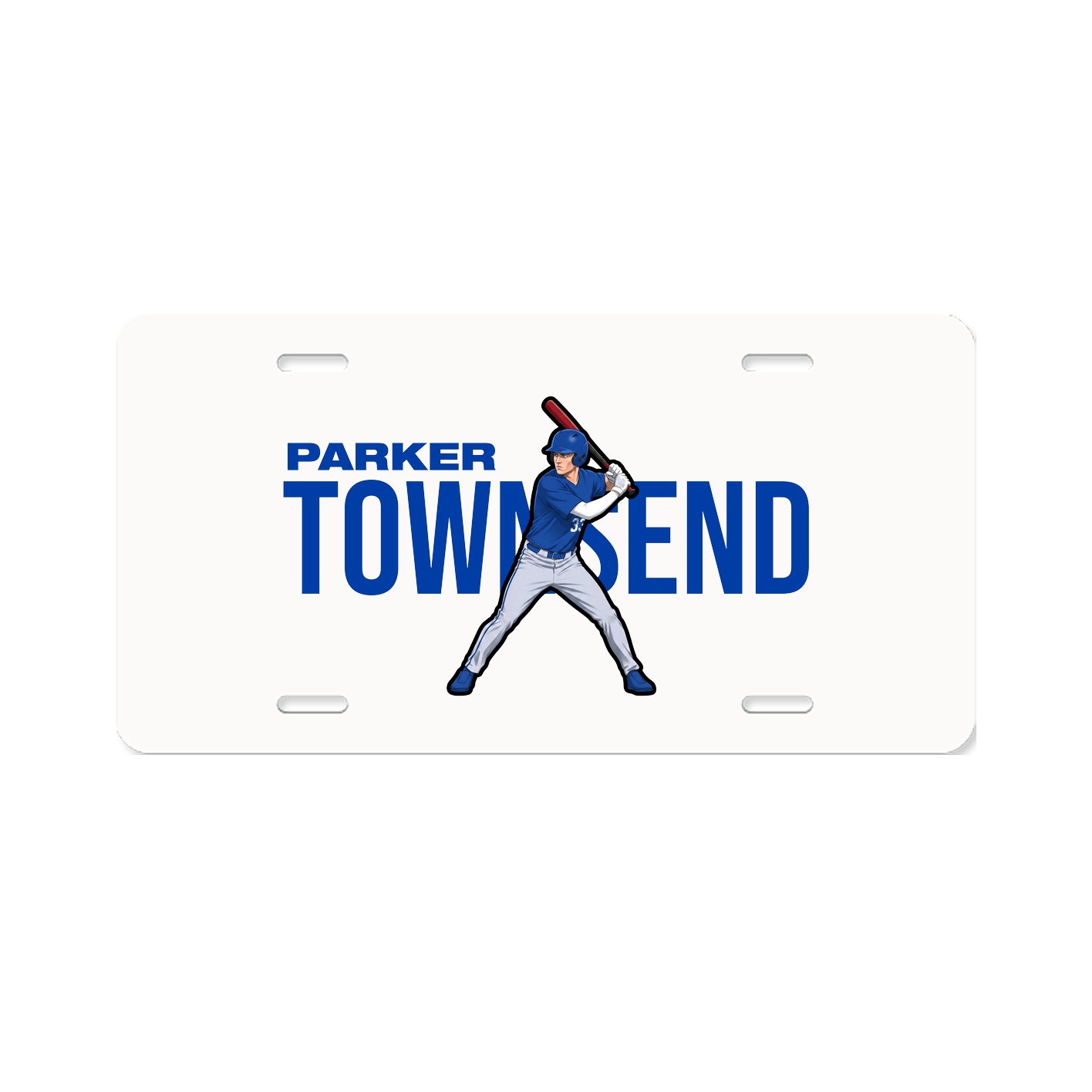 License Plate — Player Name in Classic