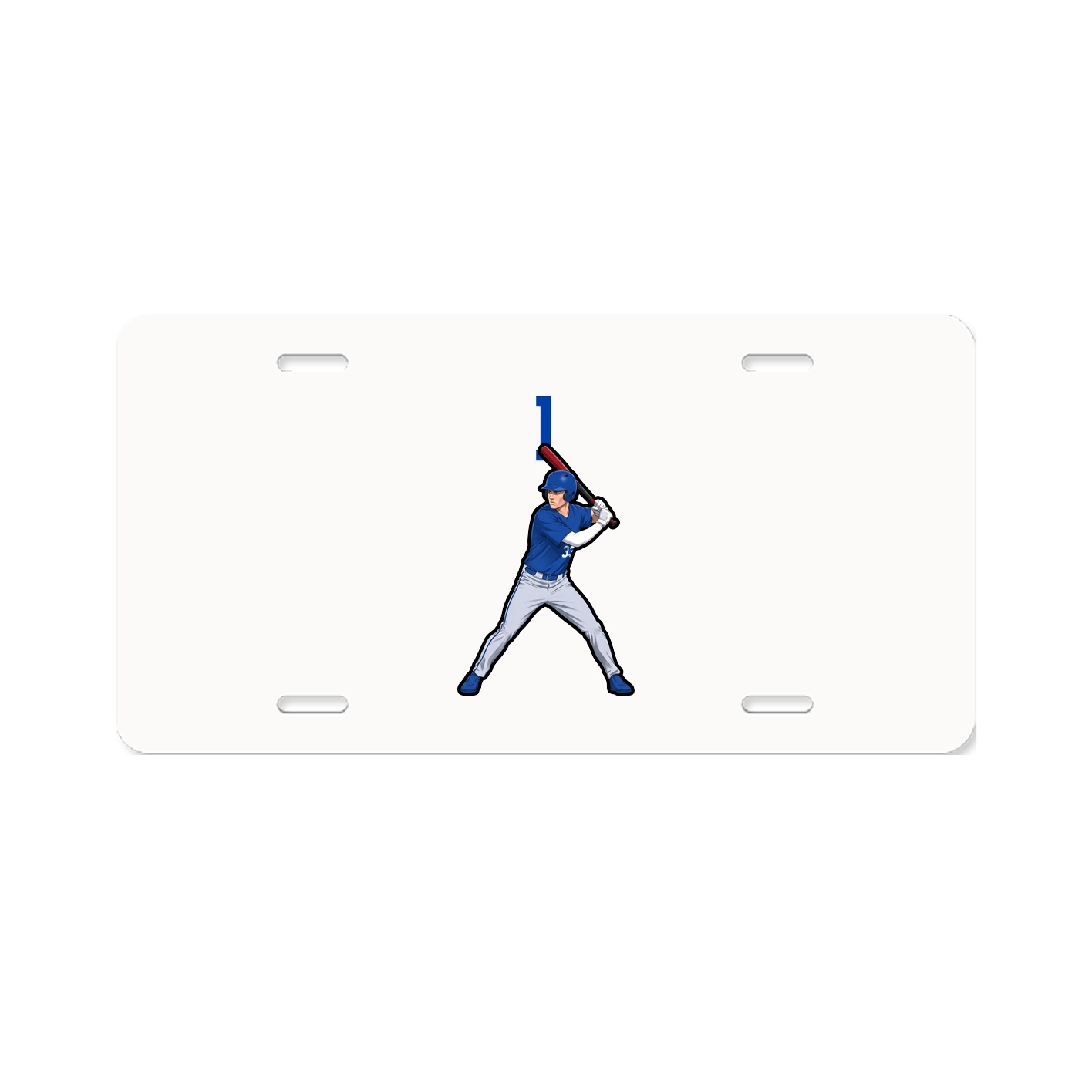 License Plate — Number Top in Classic