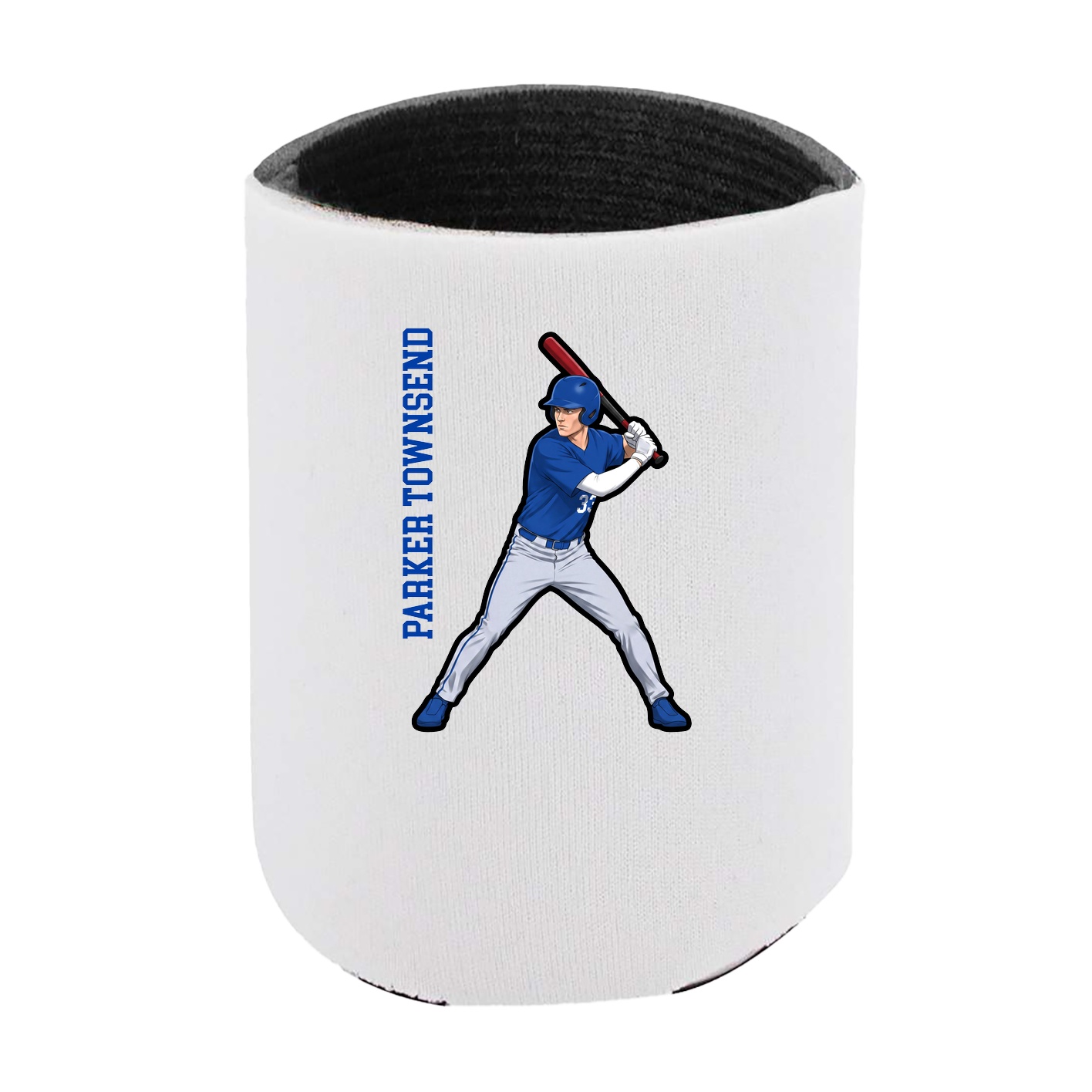 Can Holder — Name Vertical in White