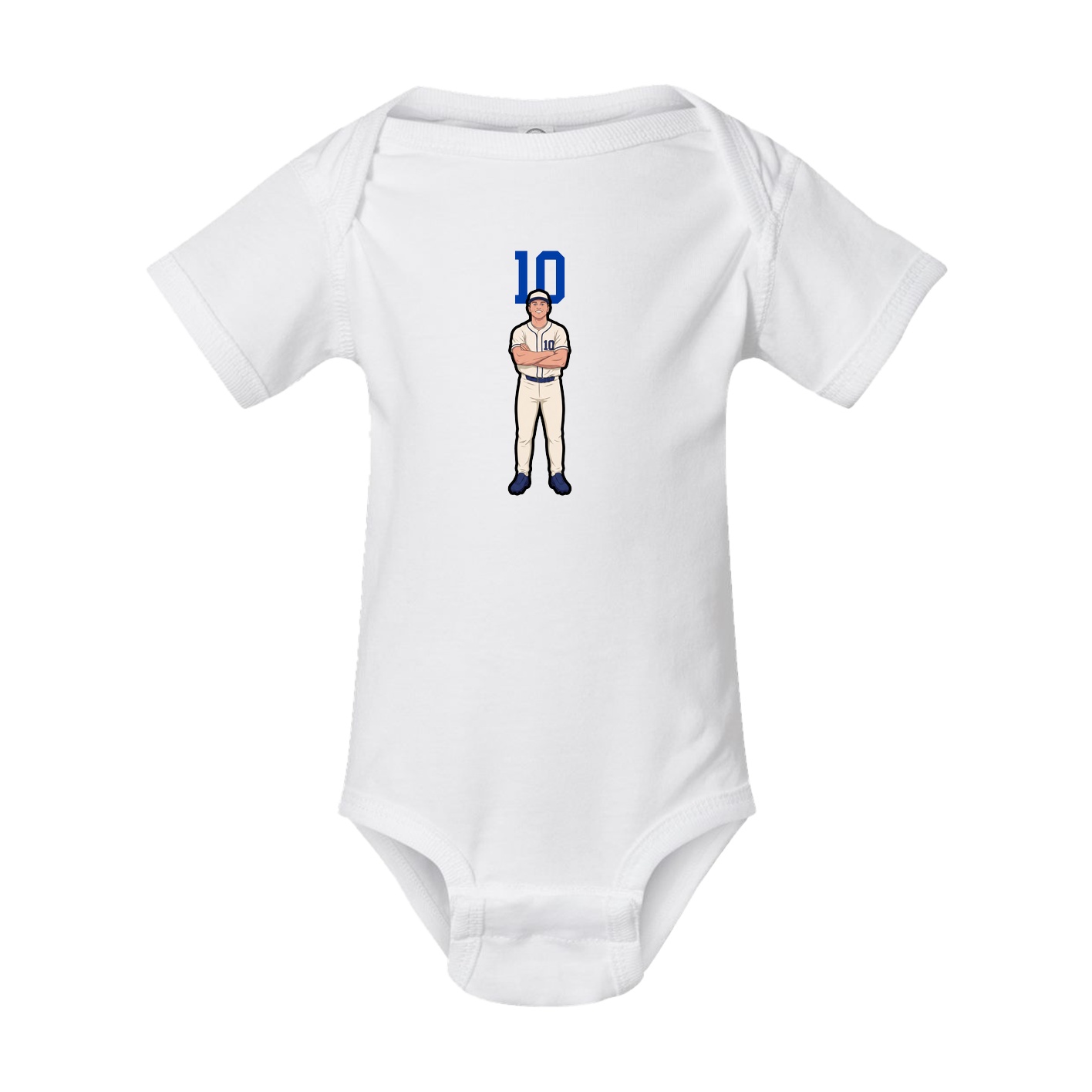 Baby Onesie — Number Top in White