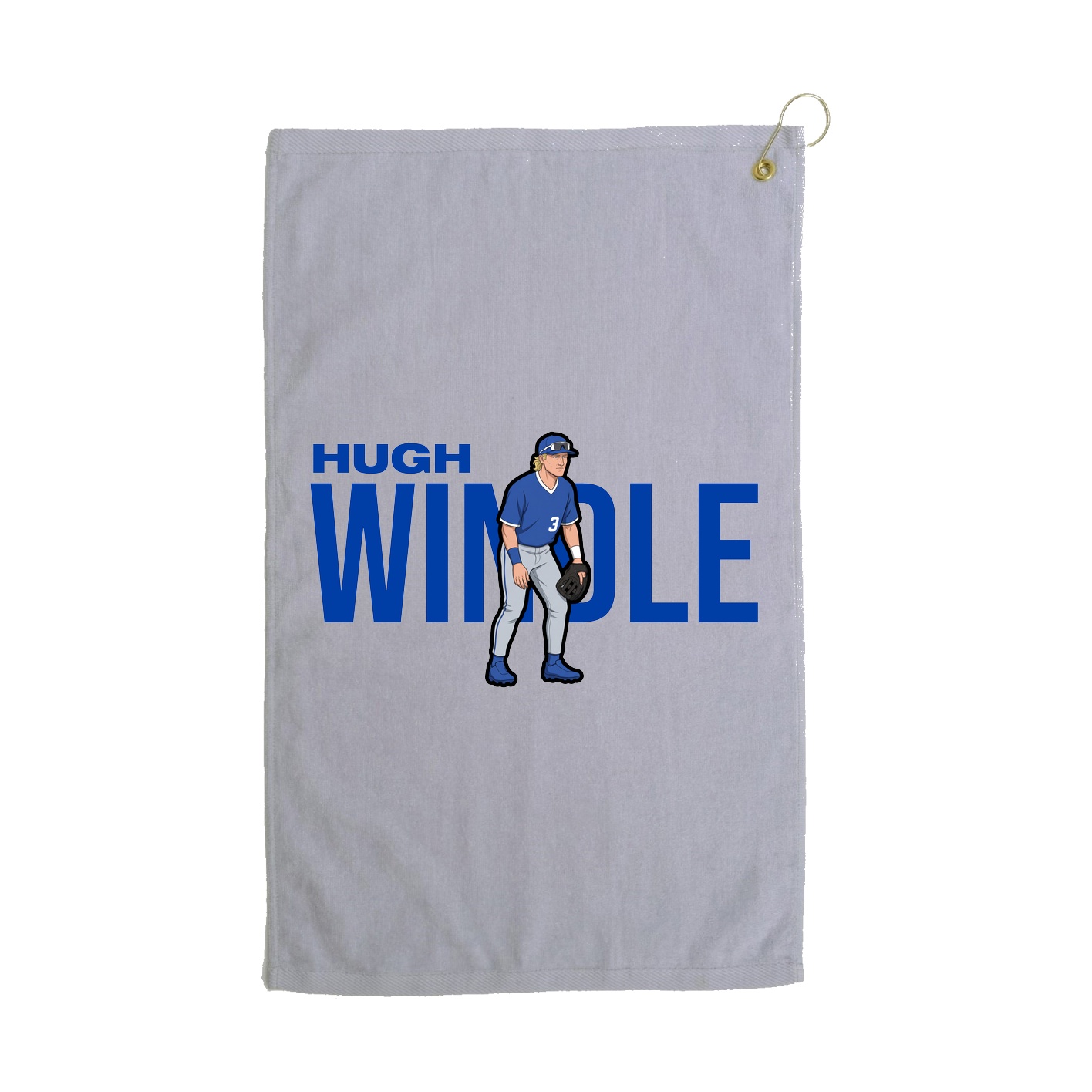 Golf Towel — Player Name in Grey