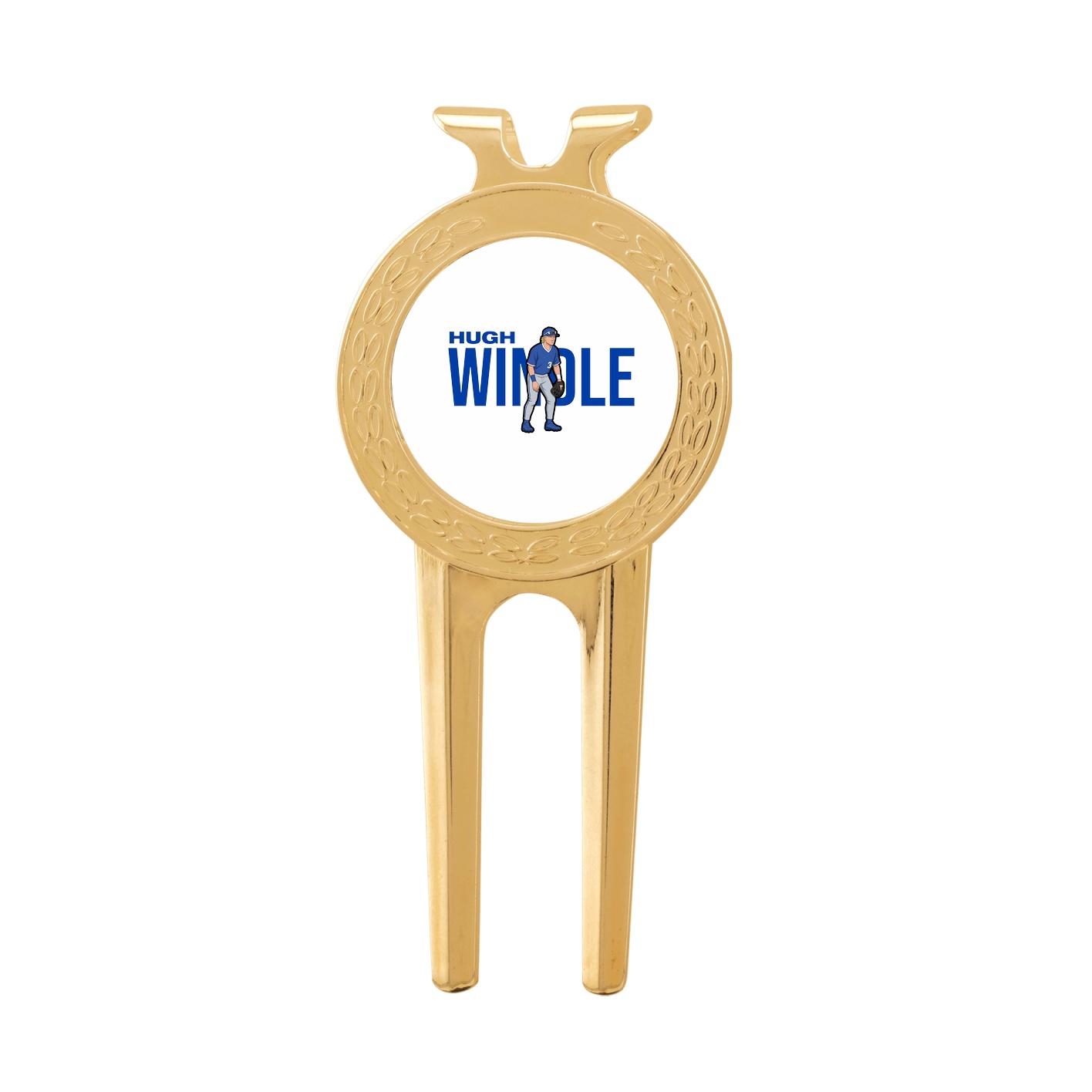 Divot Tool with Ball Marker — Player Name in Classic
