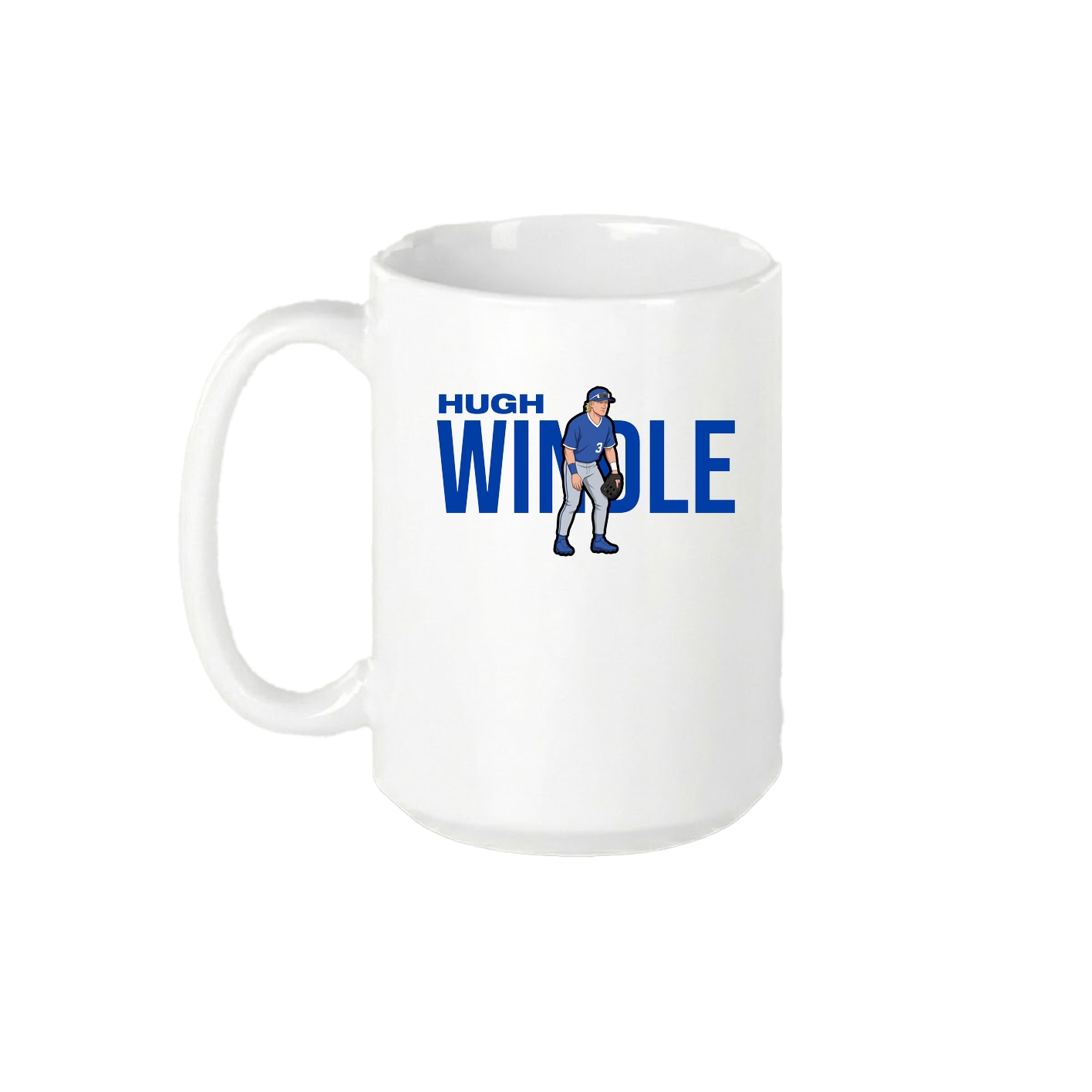 15oz Coffee Mug — Player Name in White