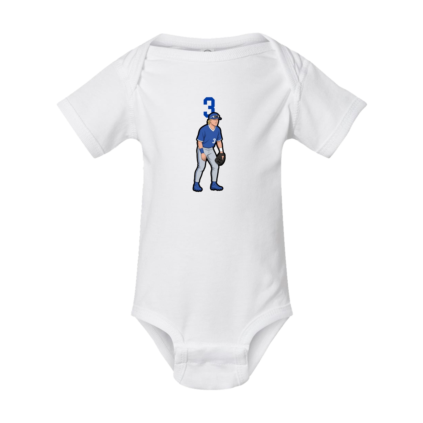 Baby Onesie — Number Top in White