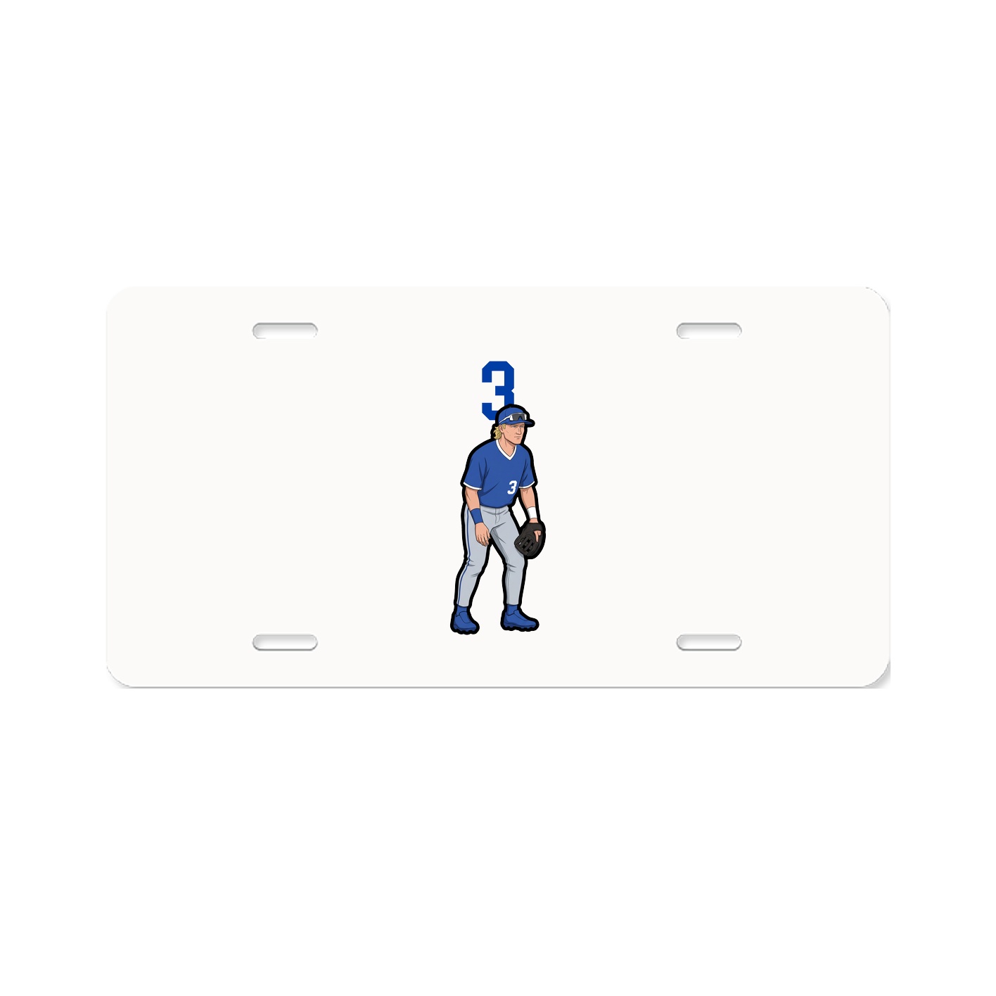 License Plate — Number Top in Classic