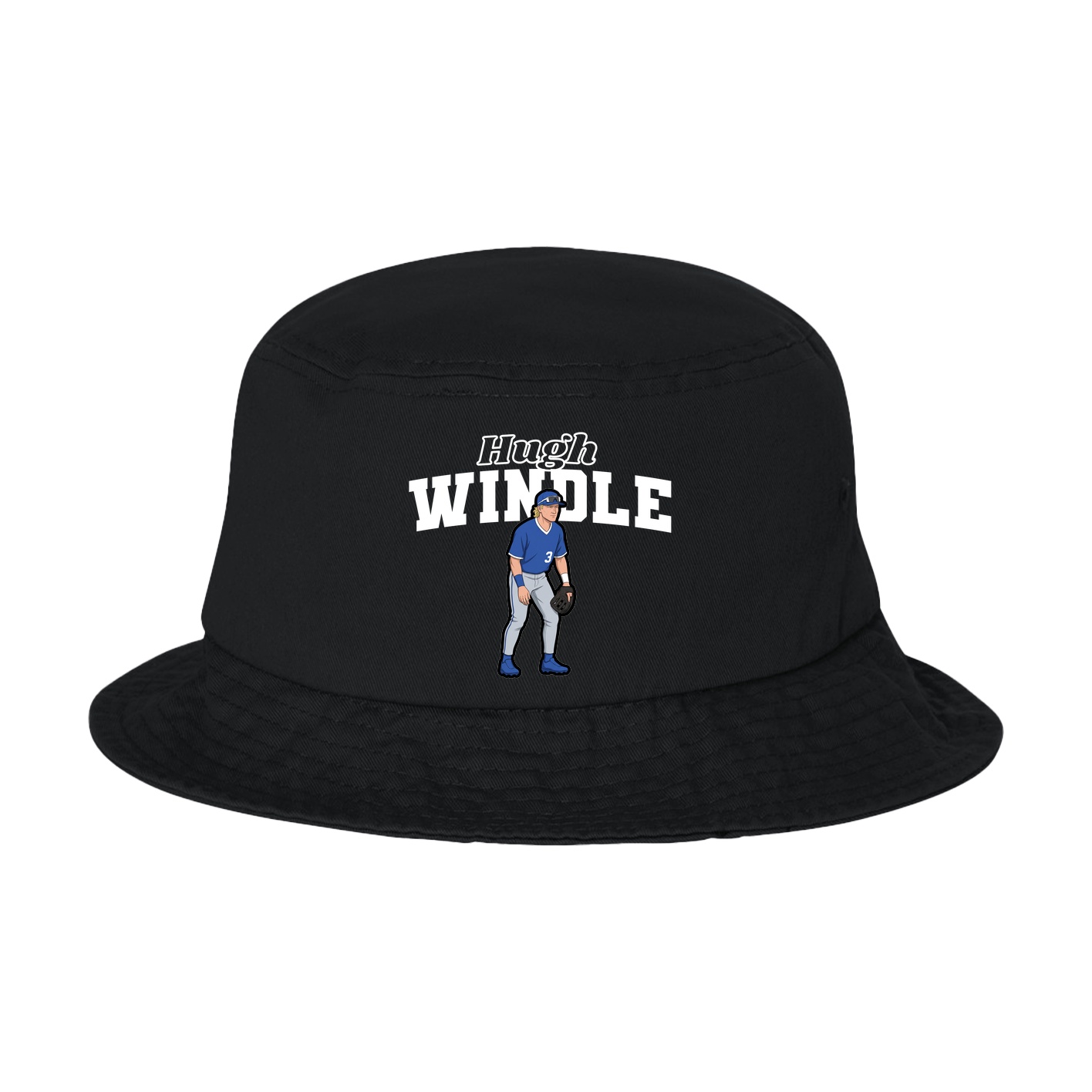 Bucket Cap — Name Arch in Black