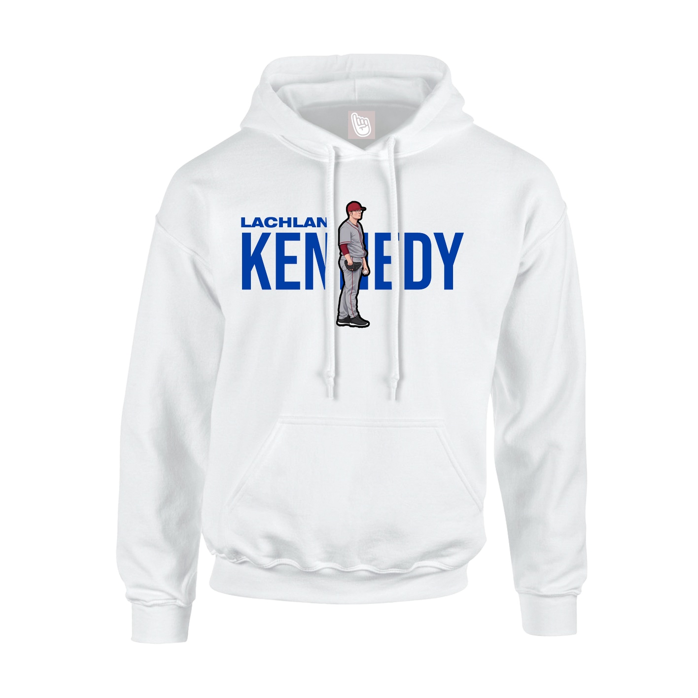 Youth Hoodie — Player Name in White