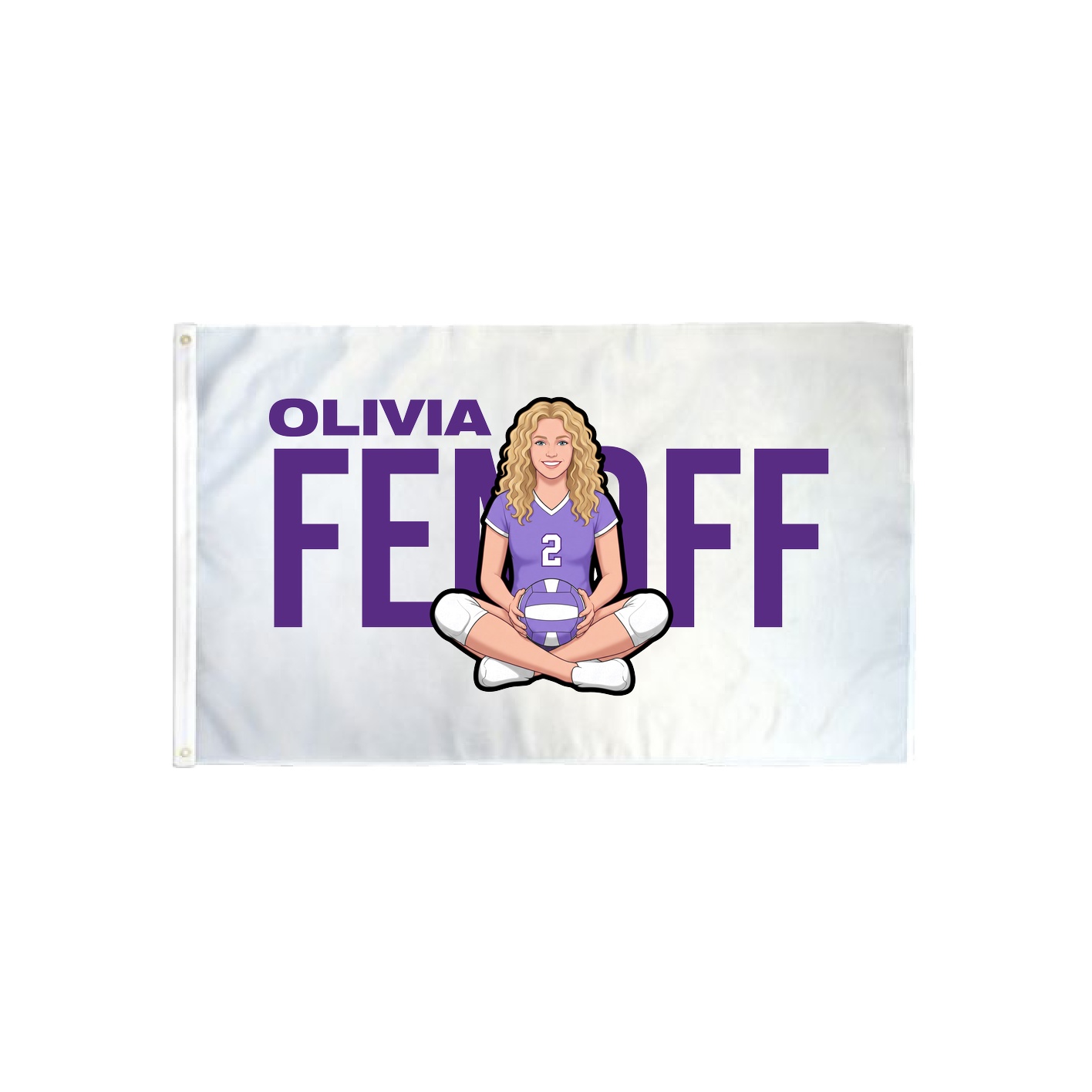 3x5 Flag — Player Name in Classic