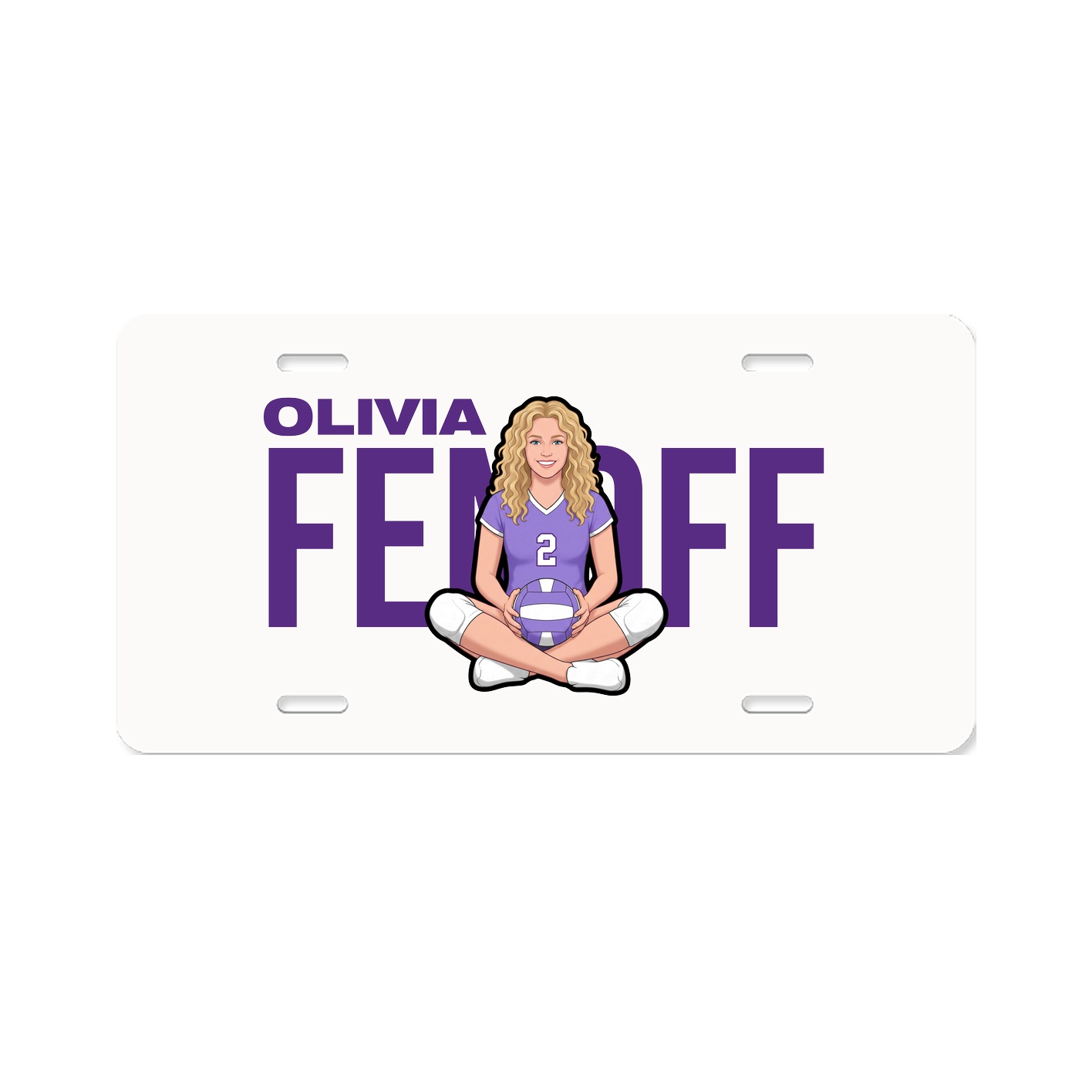 License Plate — Player Name in Classic