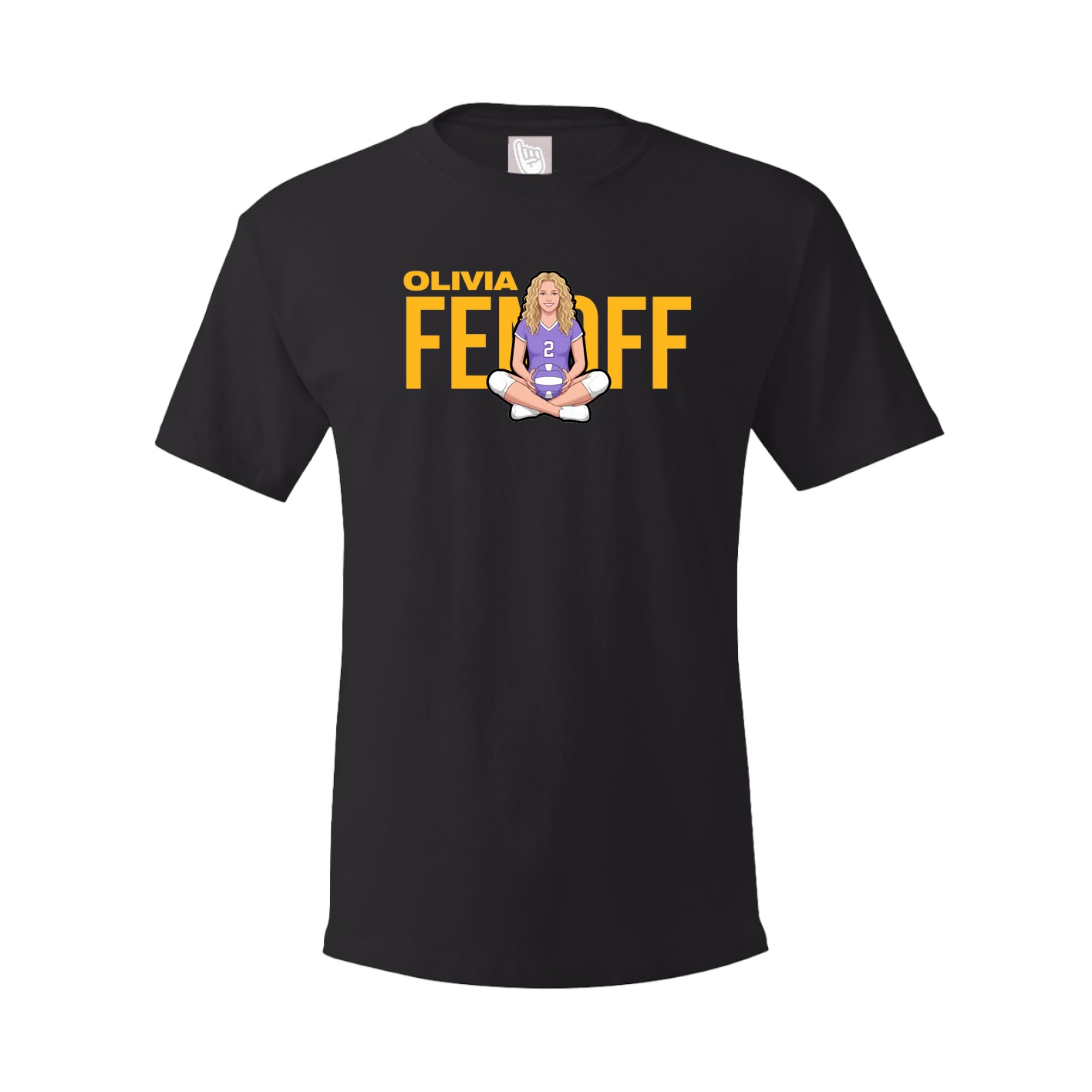 Tee — Player Name in Black