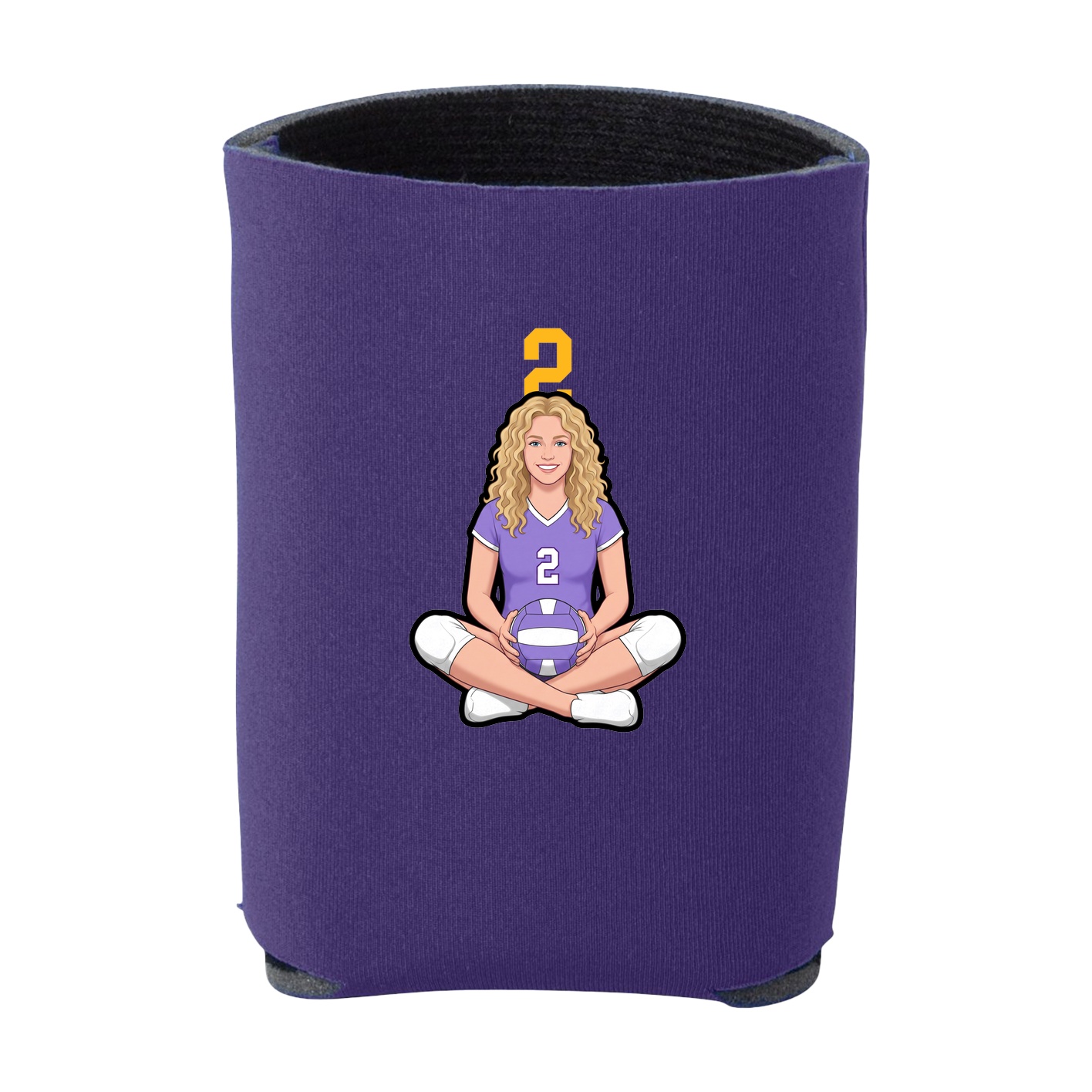 Can Holder — Number Top in Purple