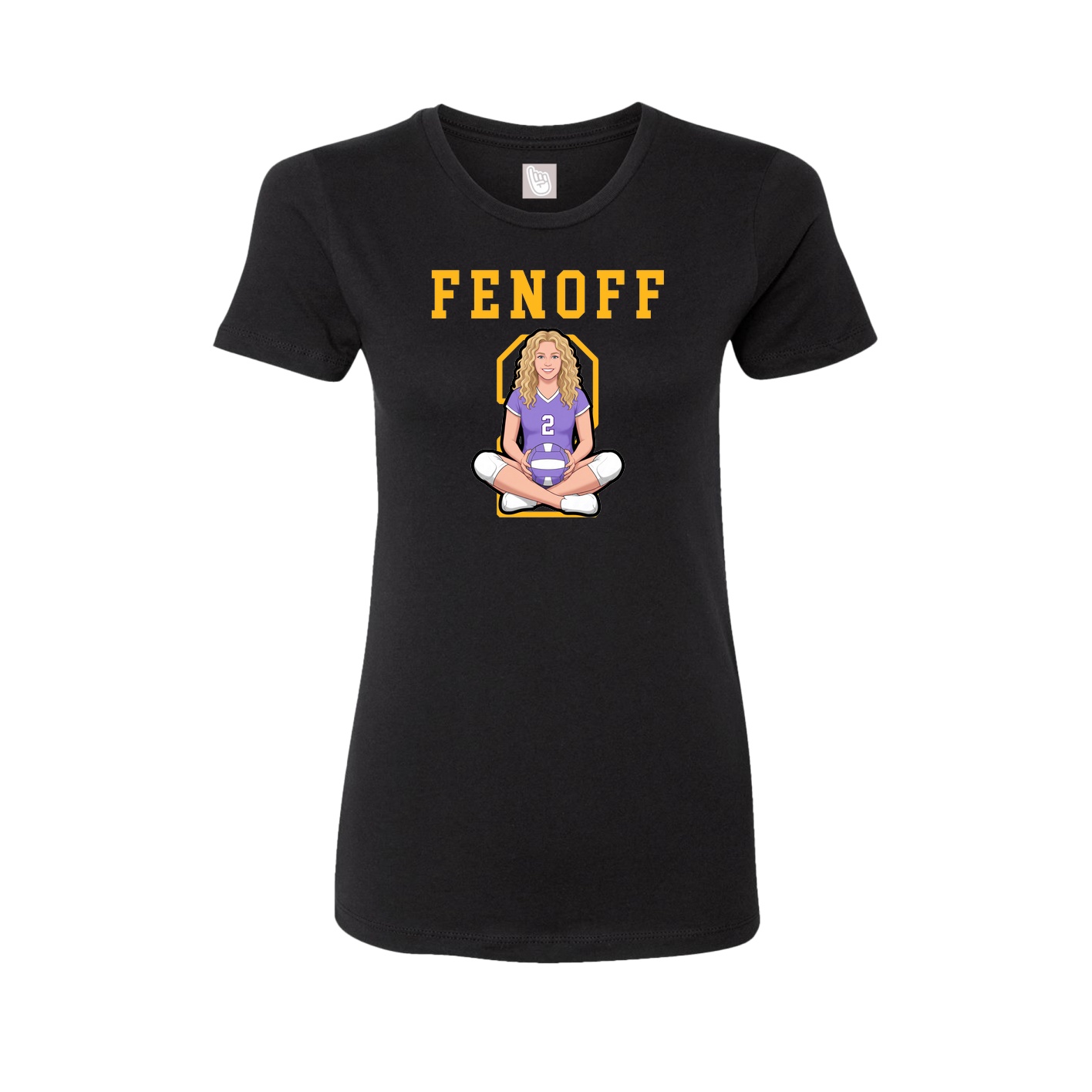 Fitted Women's Tee — Shirsey in Black