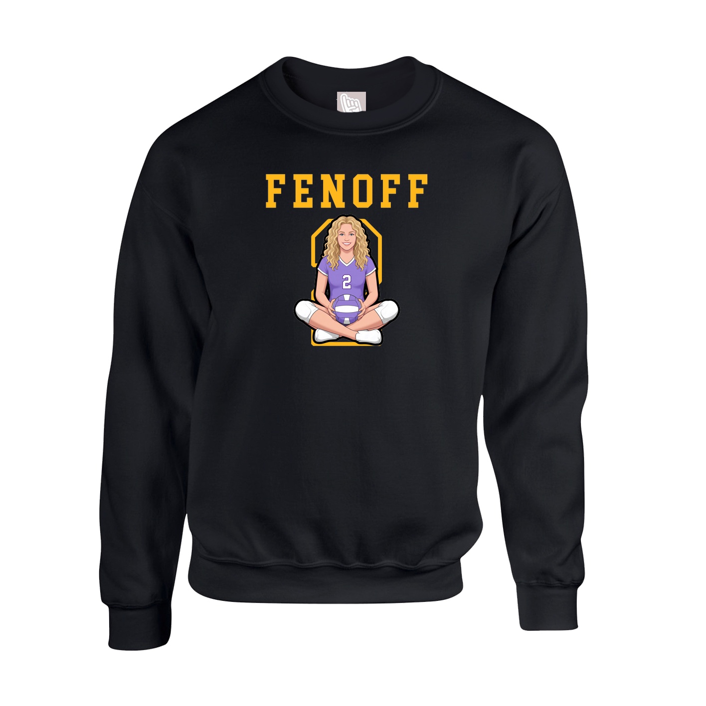 Fleece Crew — Shirsey in Black