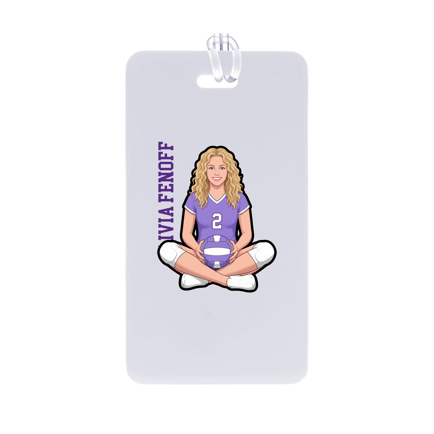 Bag Tag — Name Vertical in Classic