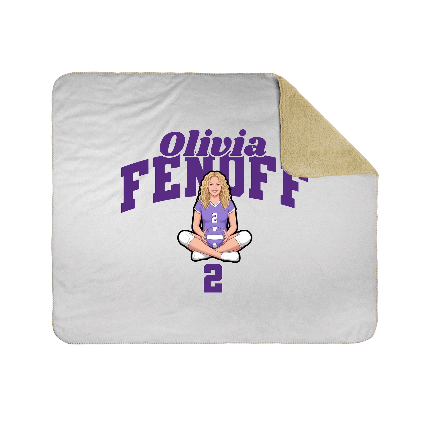 Throw Blanket — Signature Arch in White