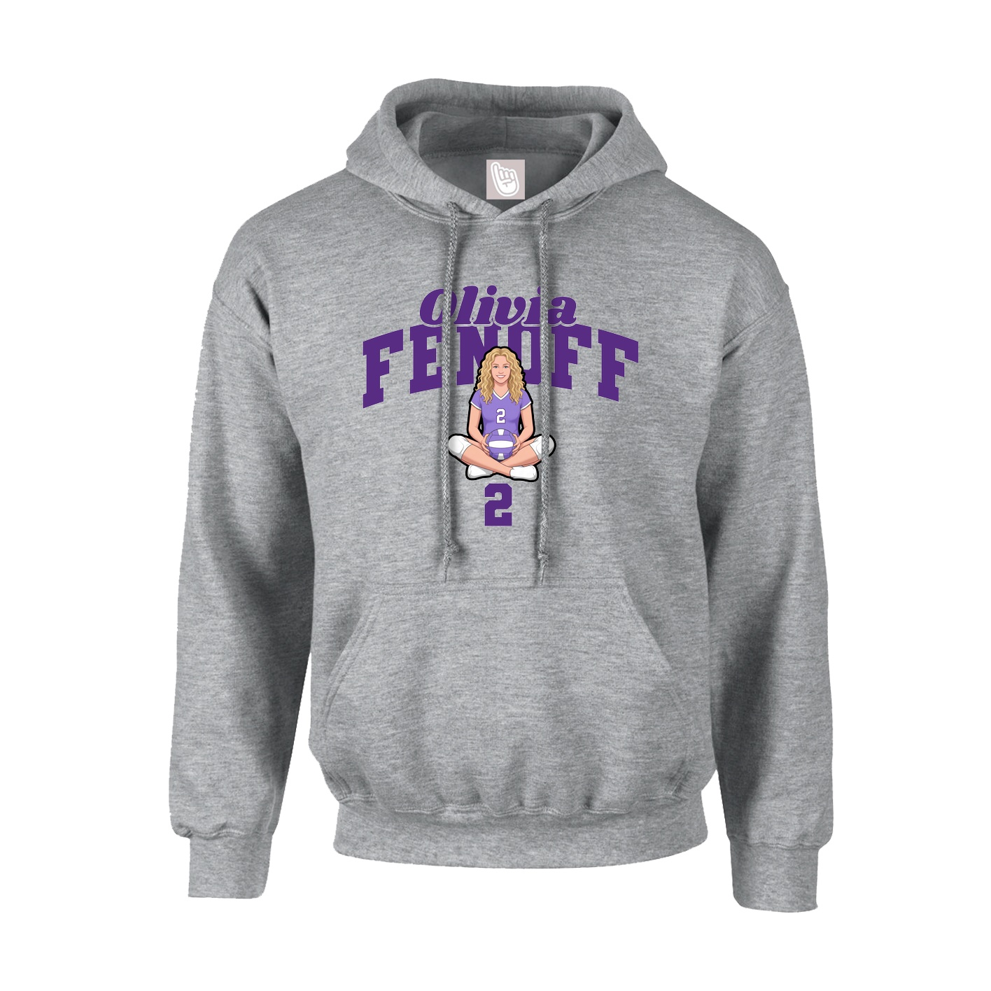 Hoodie — Signature Arch in Grey