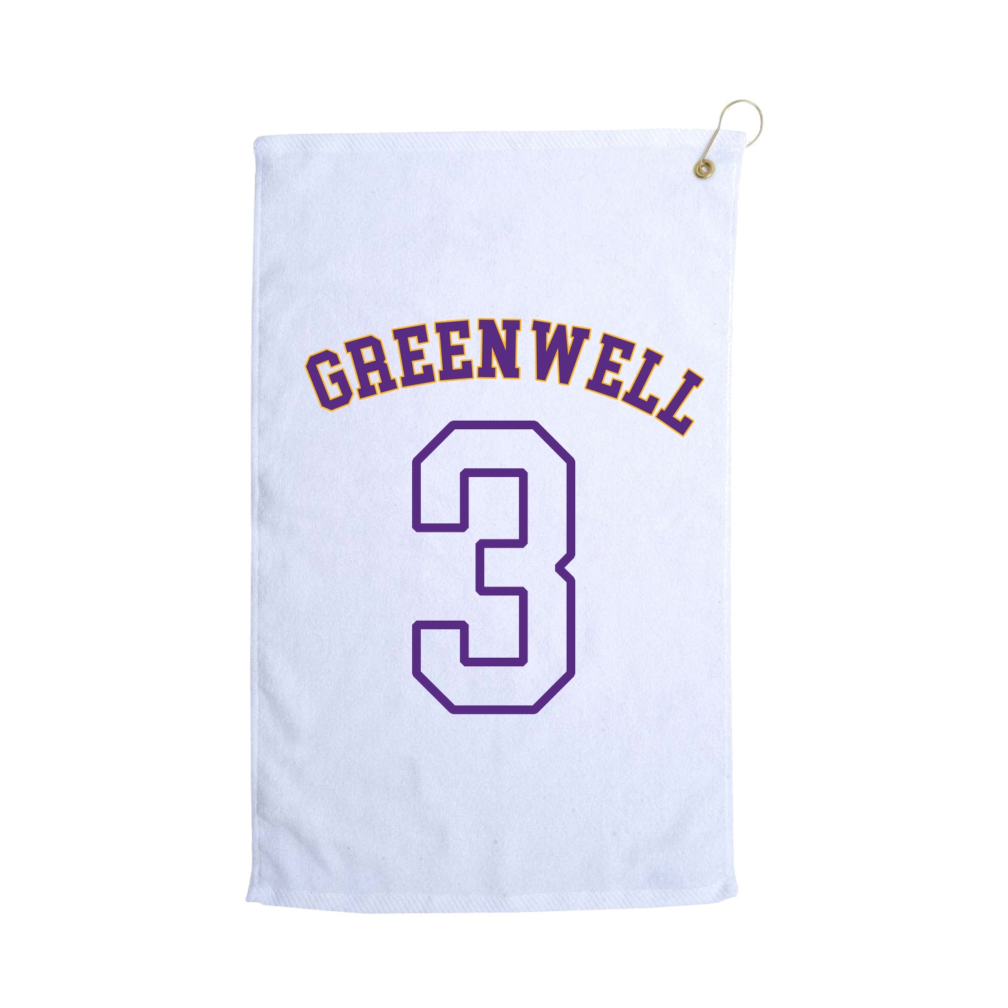 Golf Towel — Shirsey Arch in White