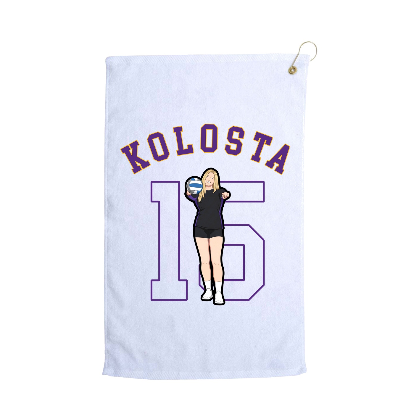 Golf Towel — Shirsey Arch in White